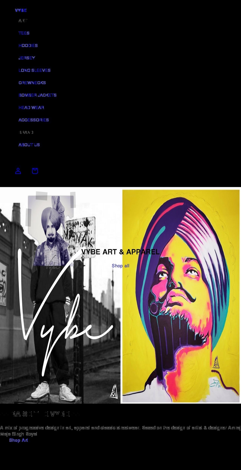 vybe.ca shopify website screenshot