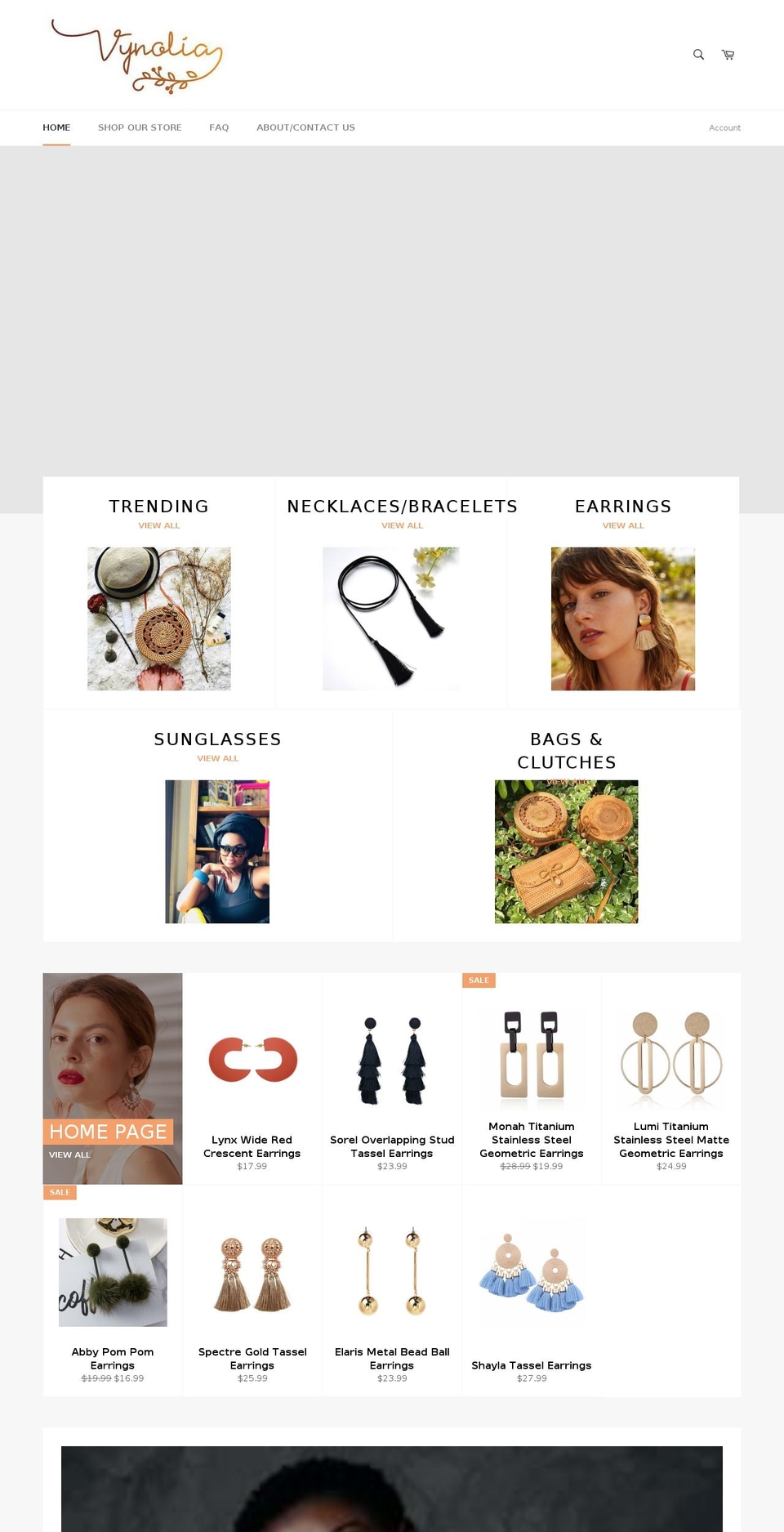 vynolia.com — Shopify storefront screenshot