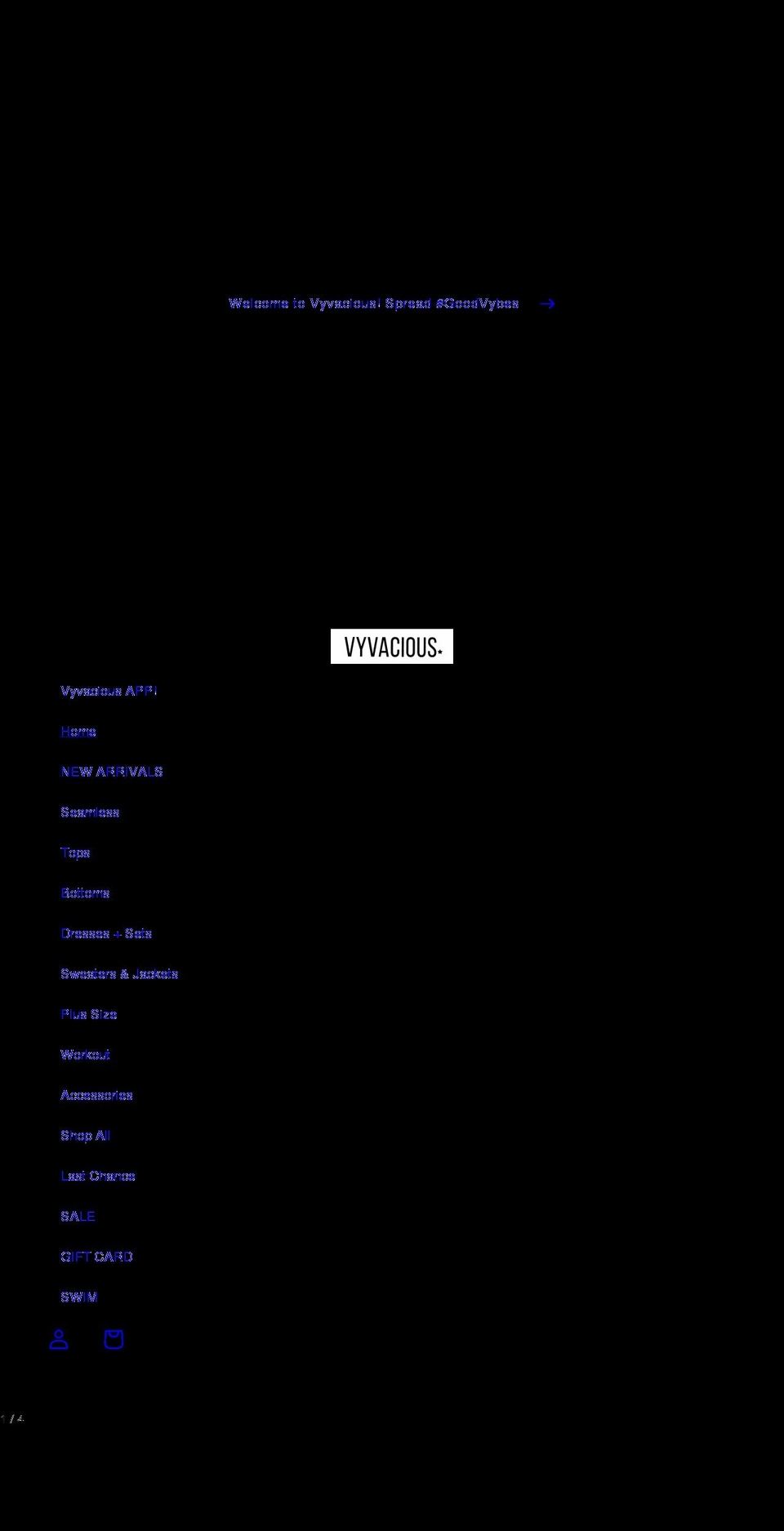 vyvaciousfashion.com shopify website screenshot