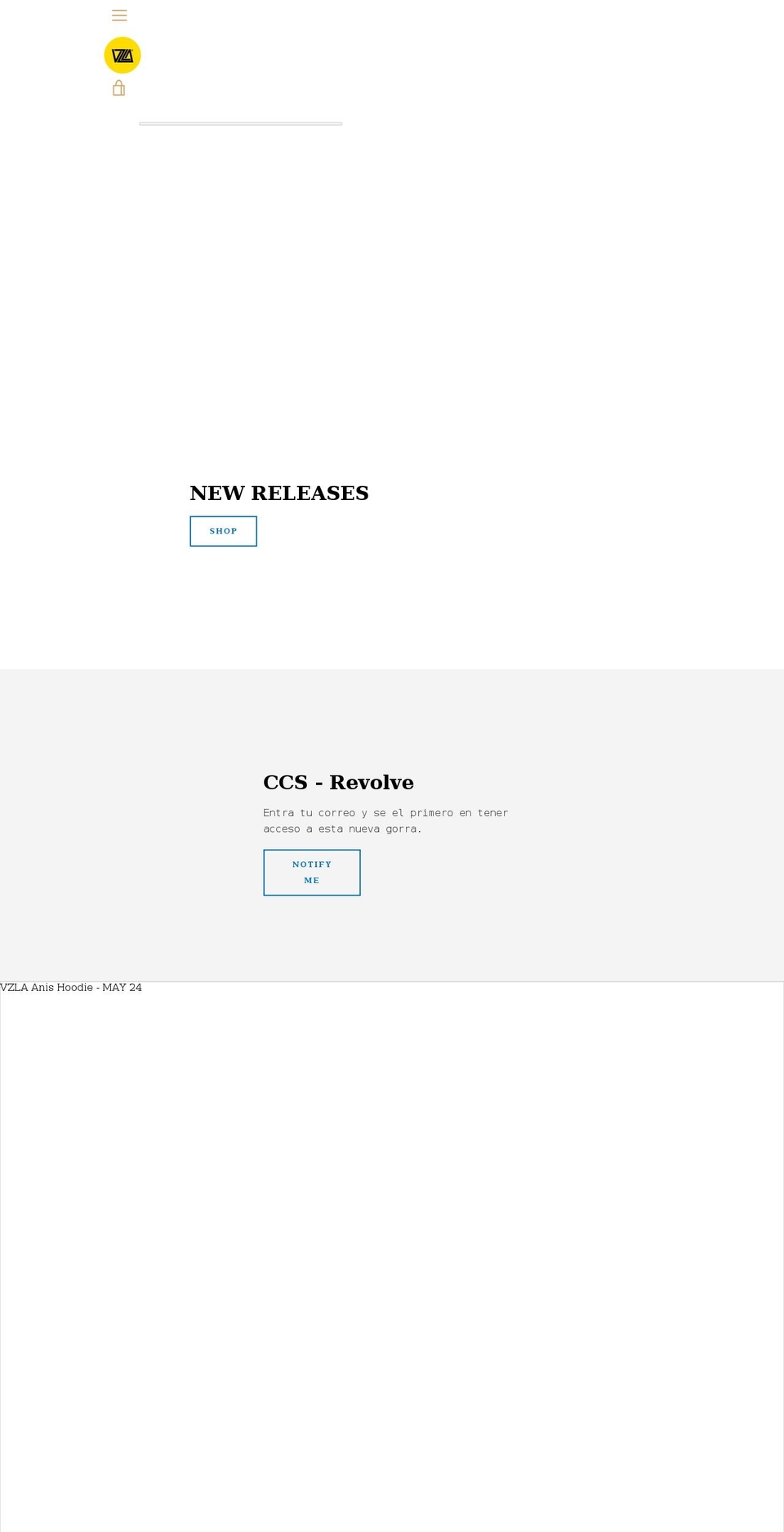 vzlabrand.com shopify website screenshot