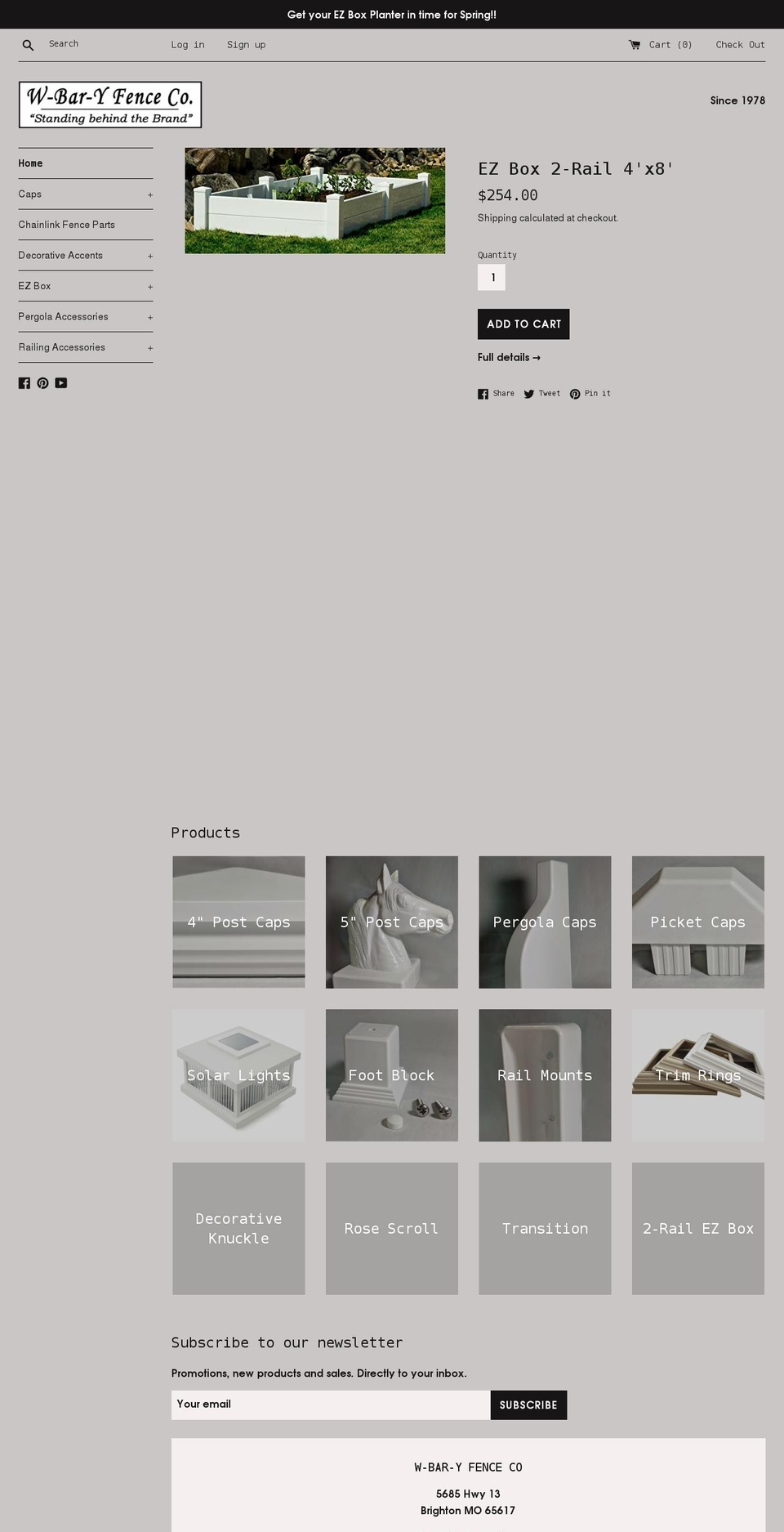 w-bar-y-fence-co.myshopify.com shopify website screenshot