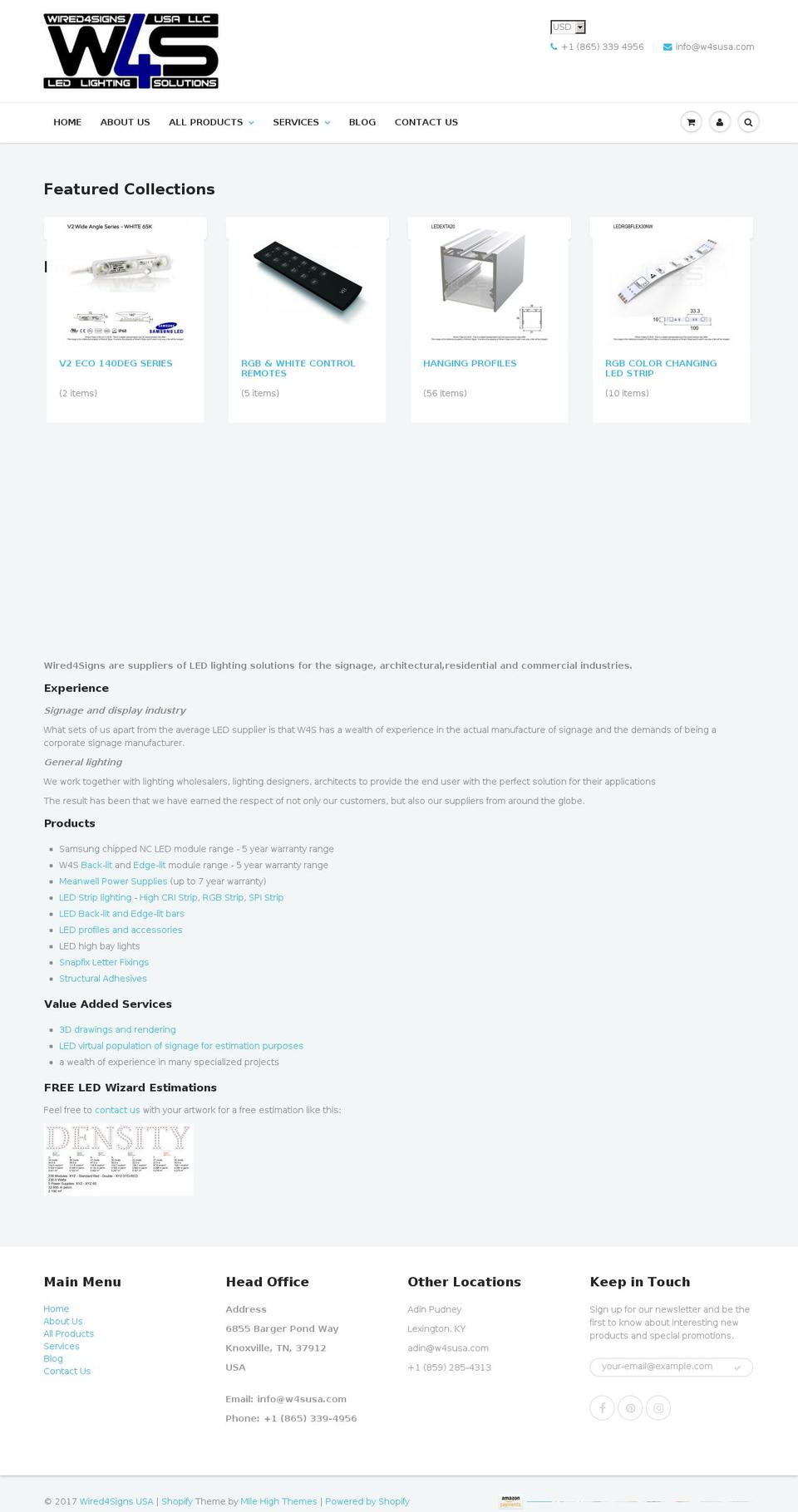 w4susa.com shopify website screenshot