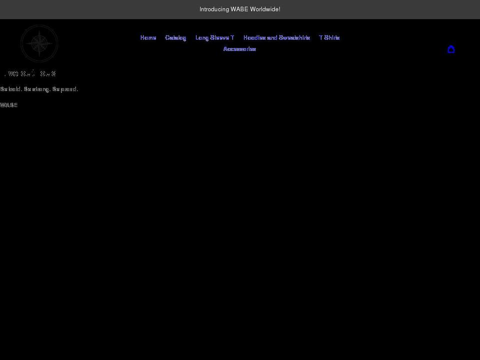 wabeworldwide.com shopify website screenshot