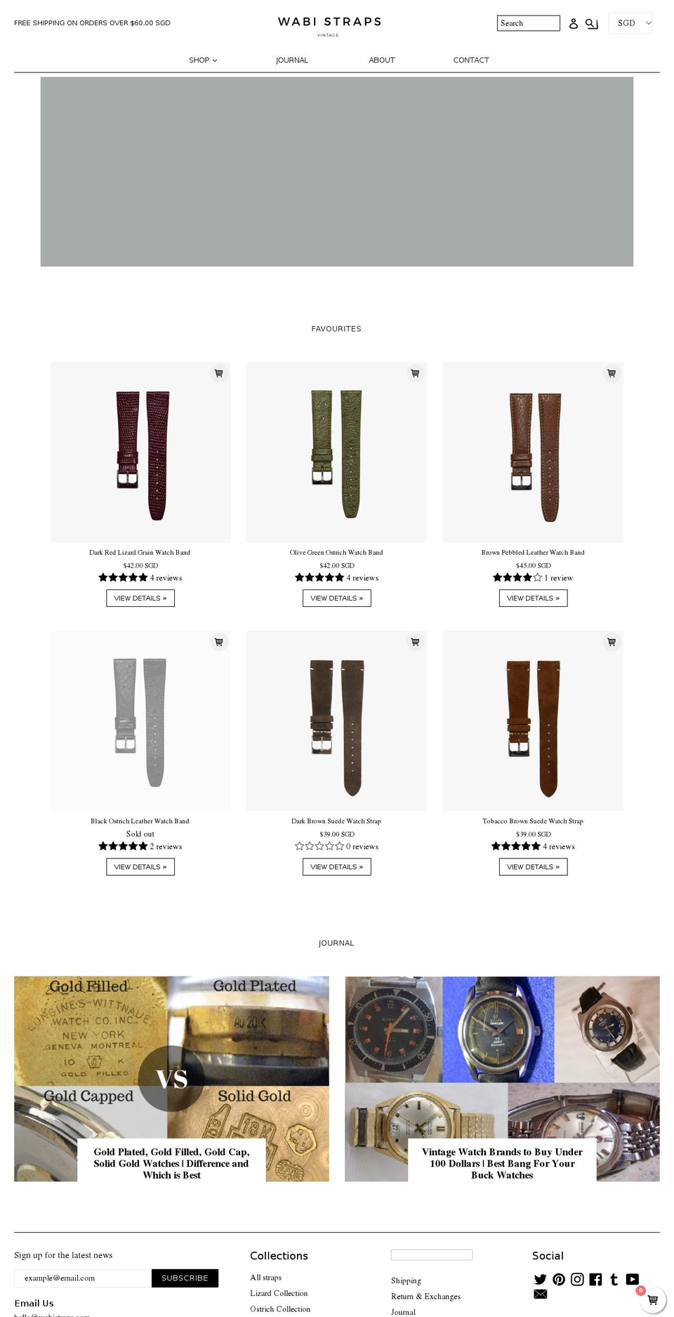 wabistraps.com shopify website screenshot