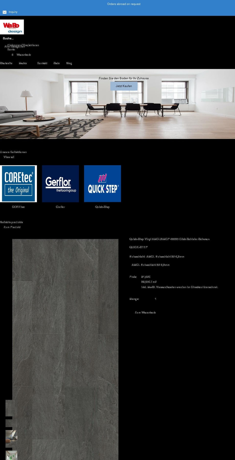 wabodesign.de shopify website screenshot