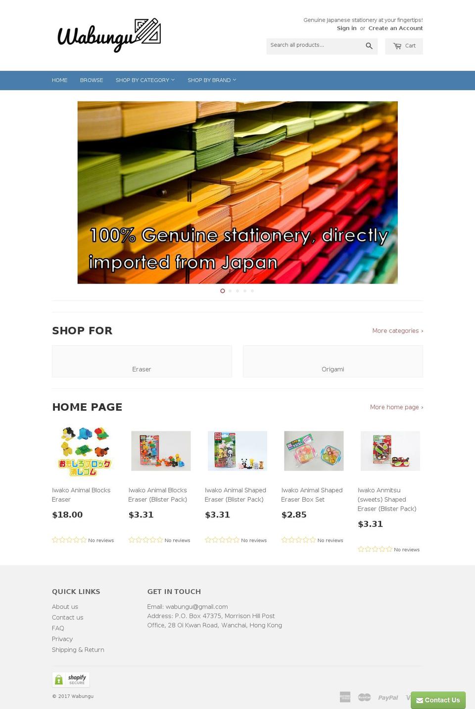 wabungu.com shopify website screenshot