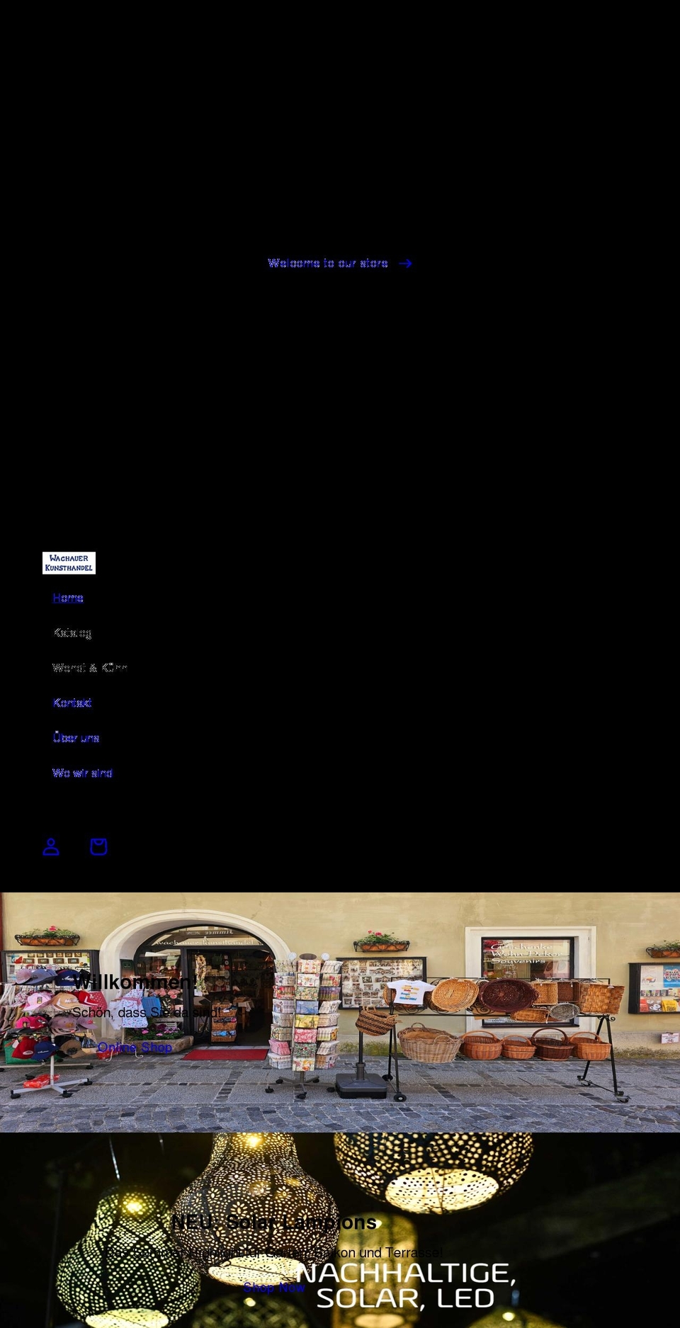 wachauer-kunsthandel.at shopify website screenshot