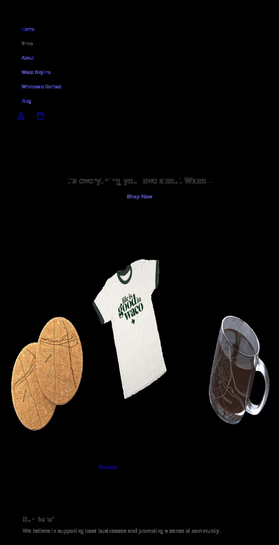 wacodrip.com shopify website screenshot