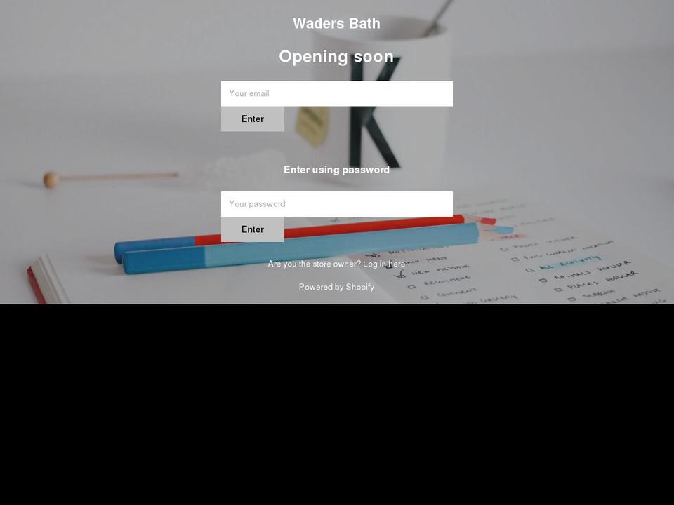 waders-bath.myshopify.com shopify website screenshot