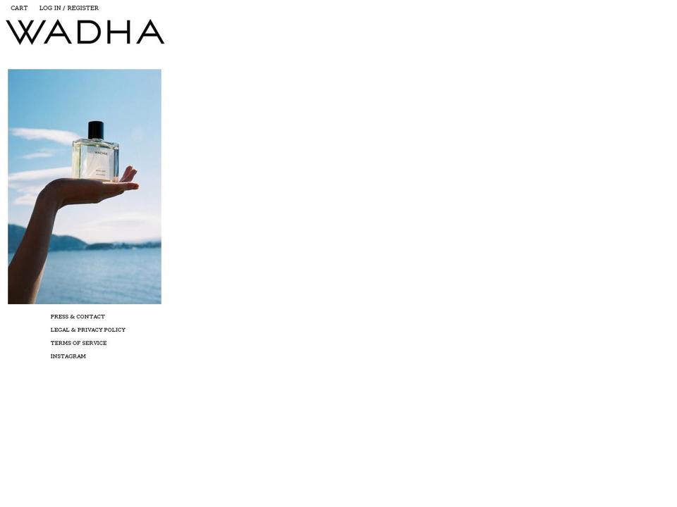 wadha.co shopify website screenshot