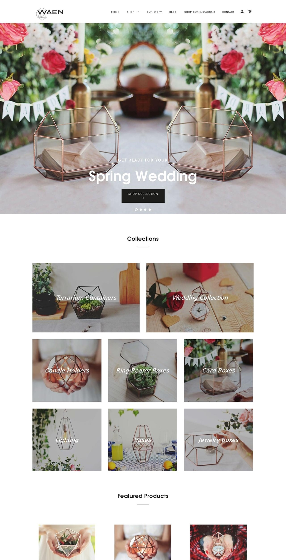 waenglass.com shopify website screenshot