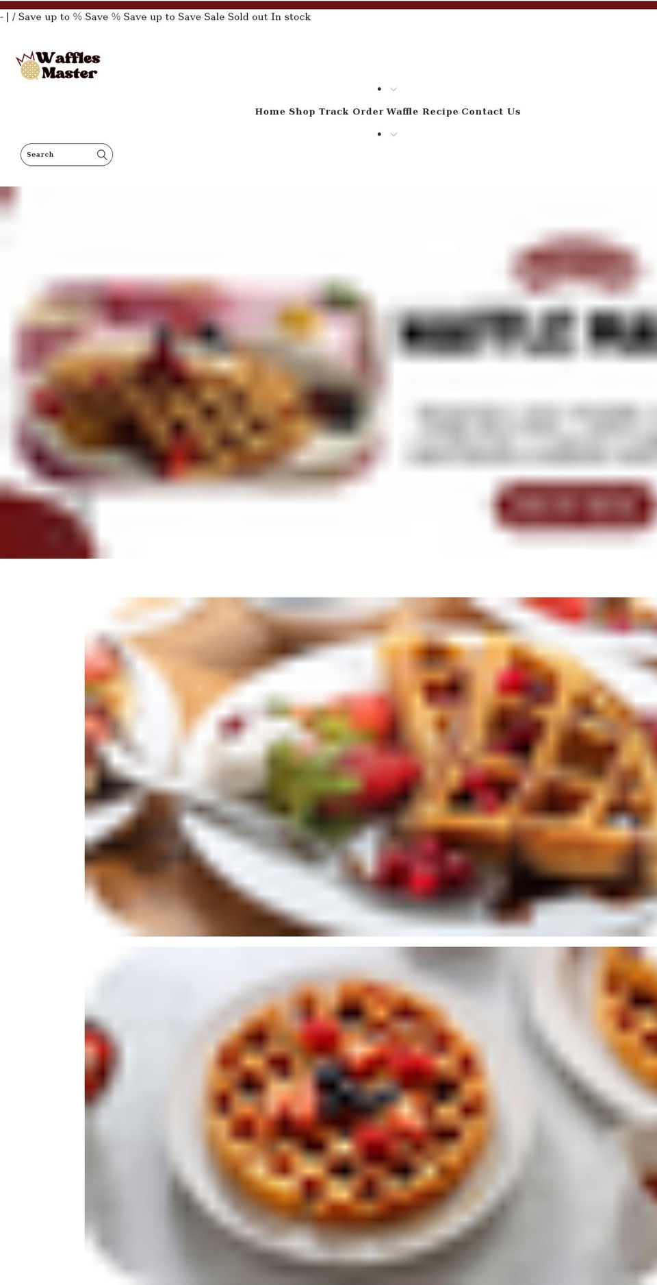 wafflesmaster.com shopify website screenshot