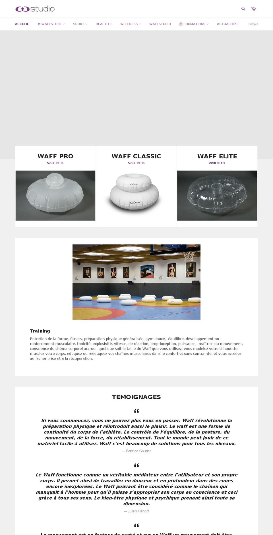 waffstudio.com shopify website screenshot