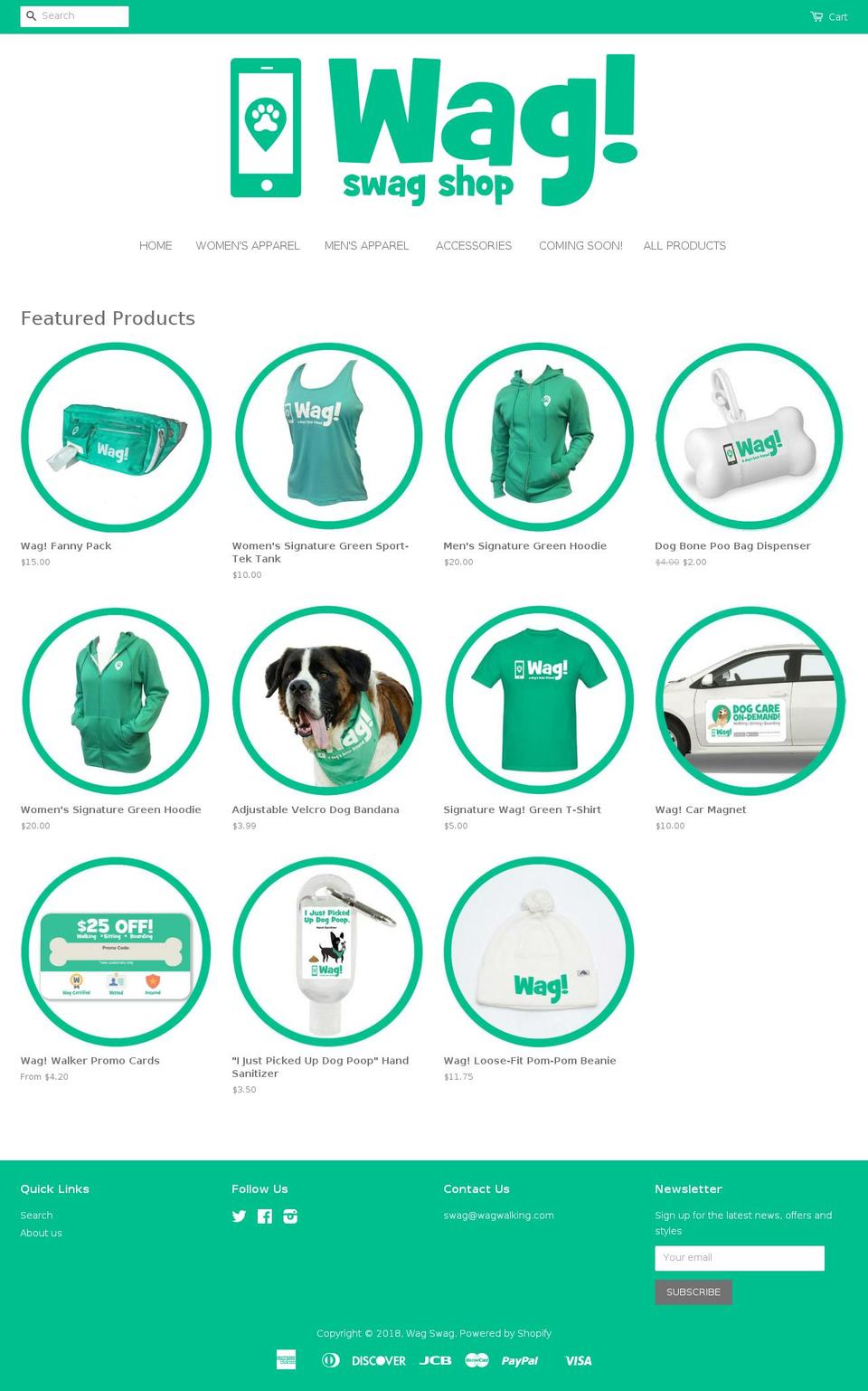 wag-store.myshopify.com shopify website screenshot