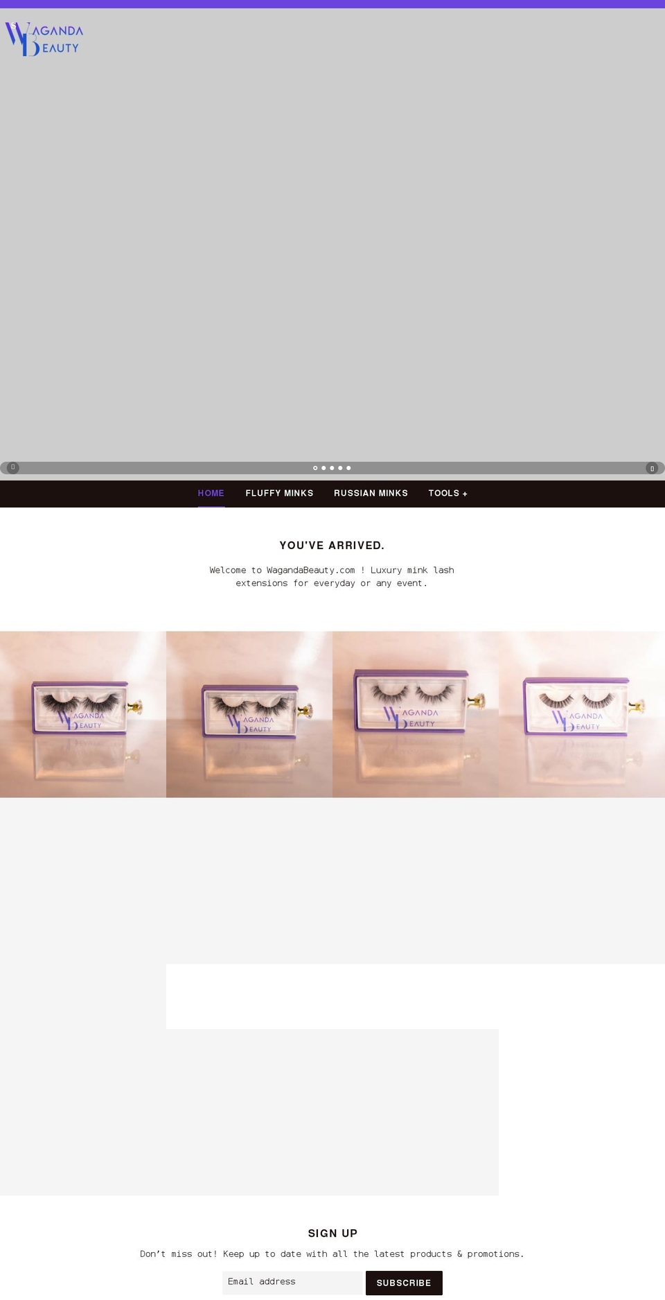 wagandabeauty.com shopify website screenshot
