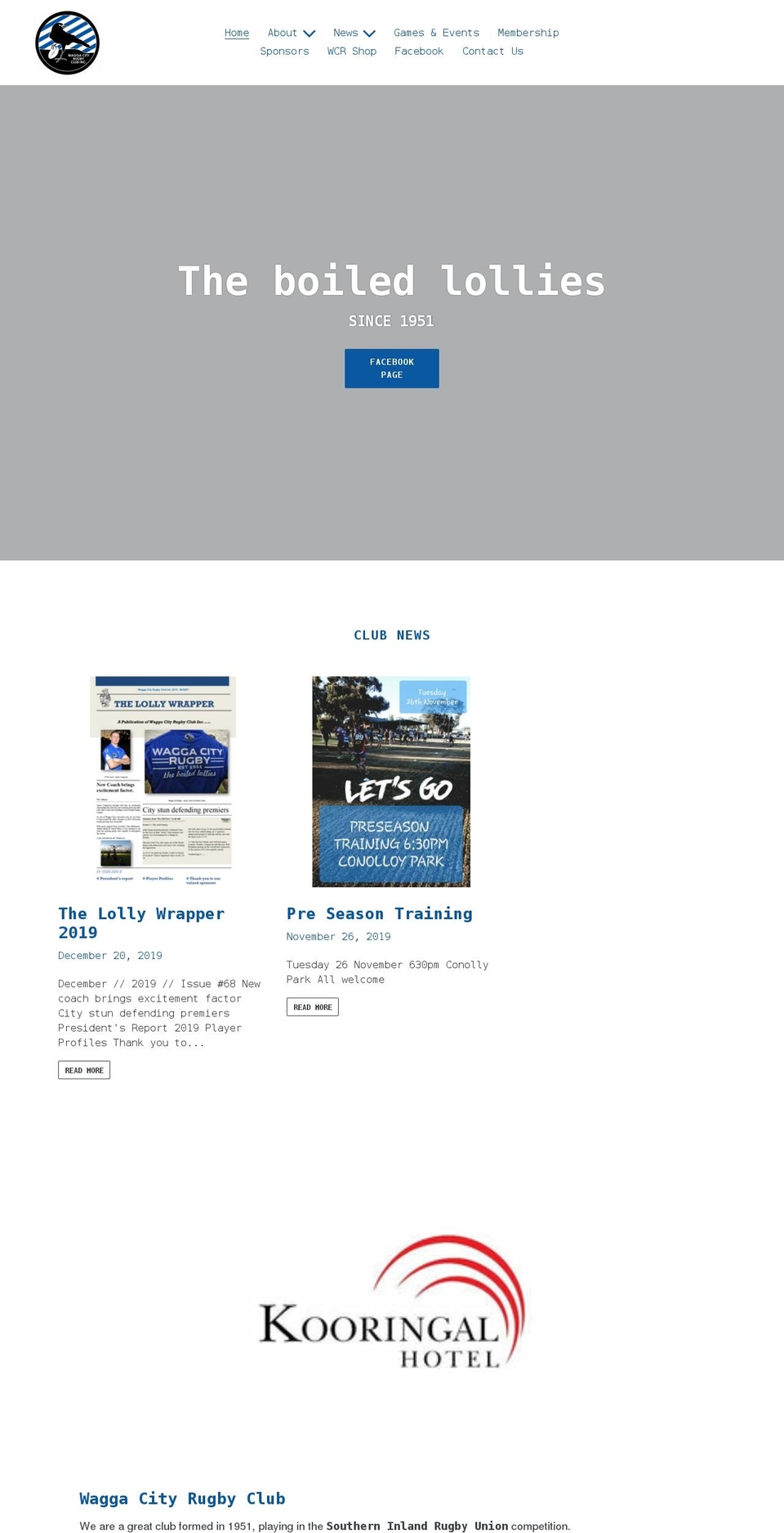 waggacityrugby.com.au shopify website screenshot