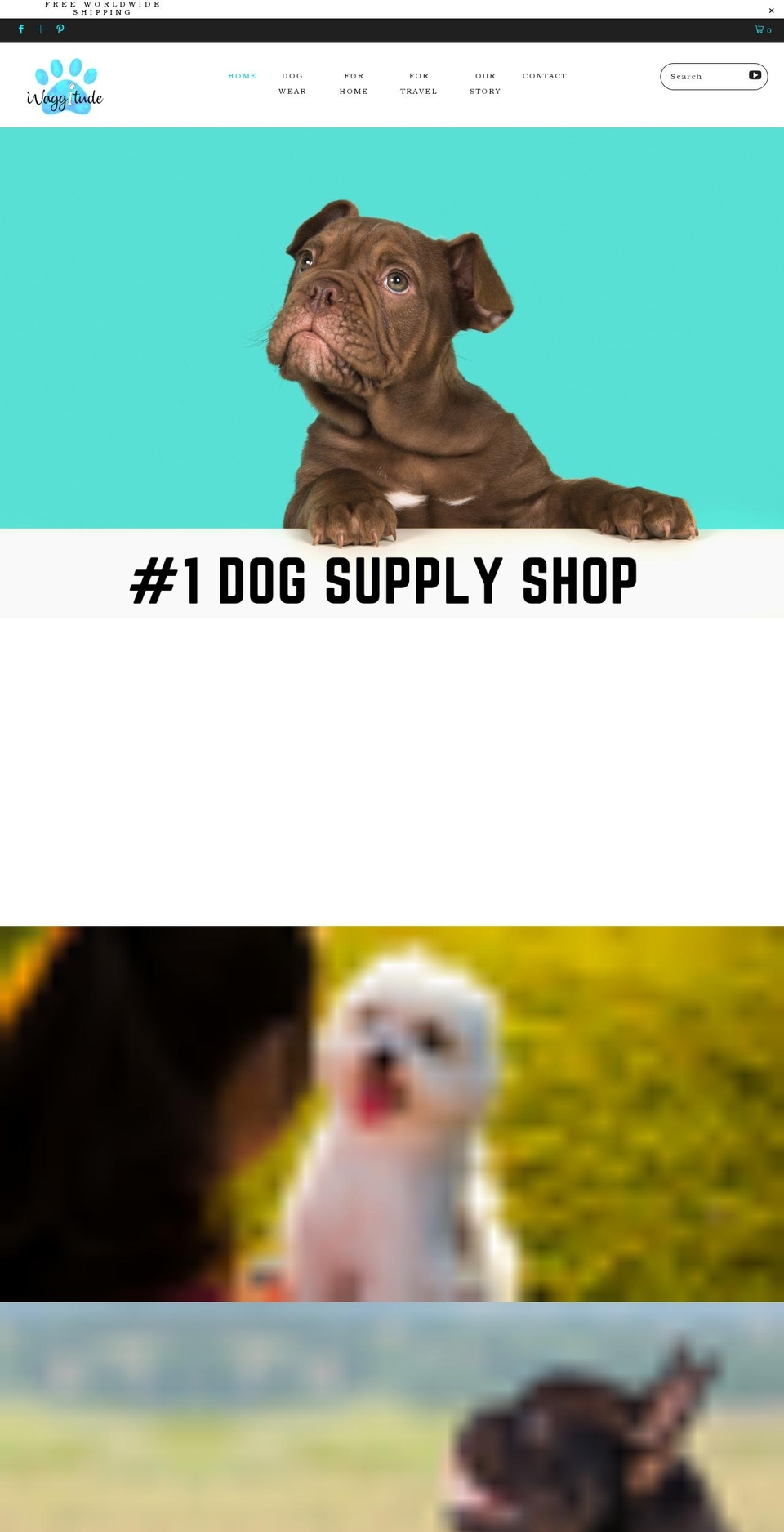 waggitude.com shopify website screenshot