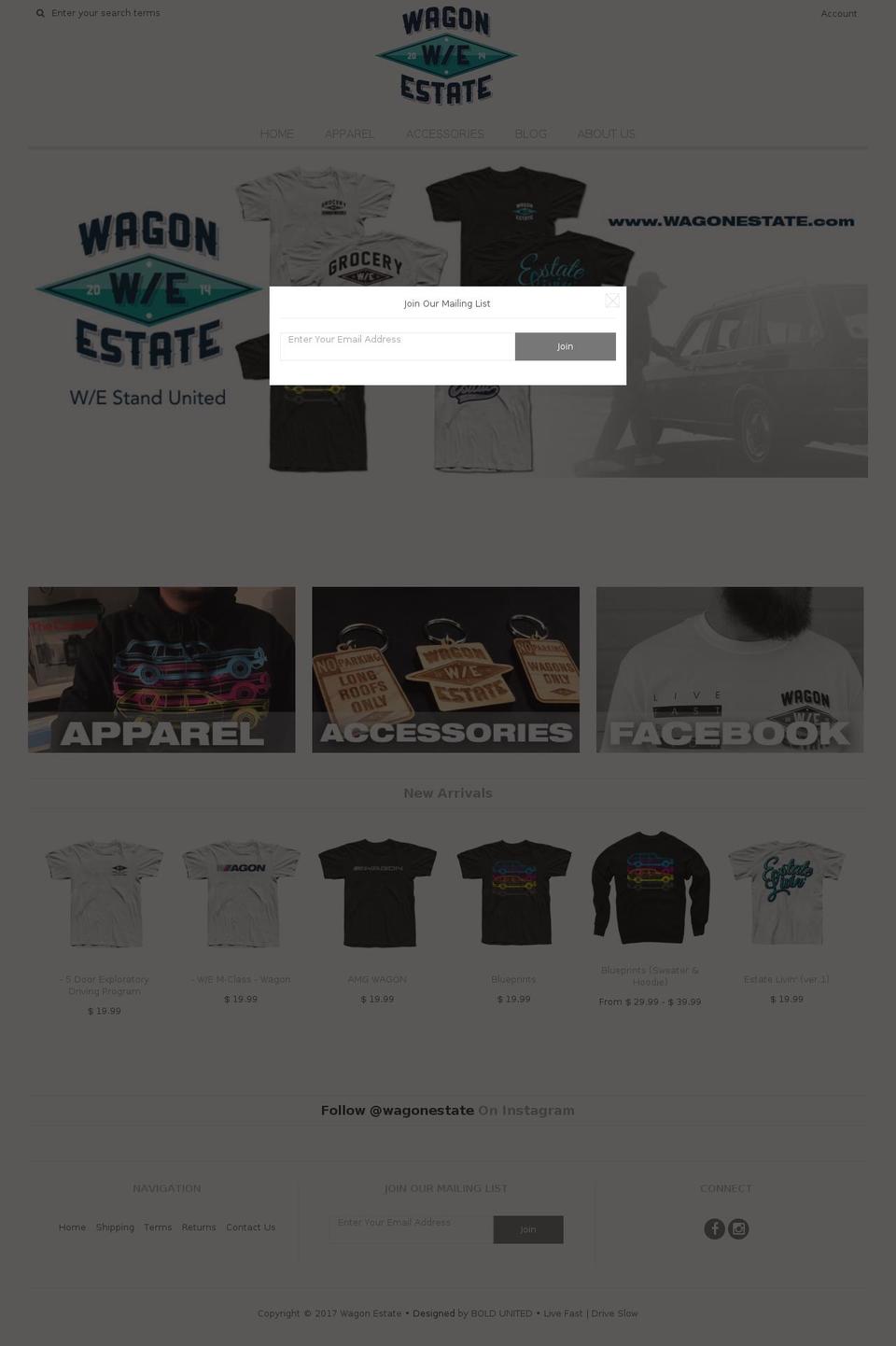 wagonestate.com shopify website screenshot