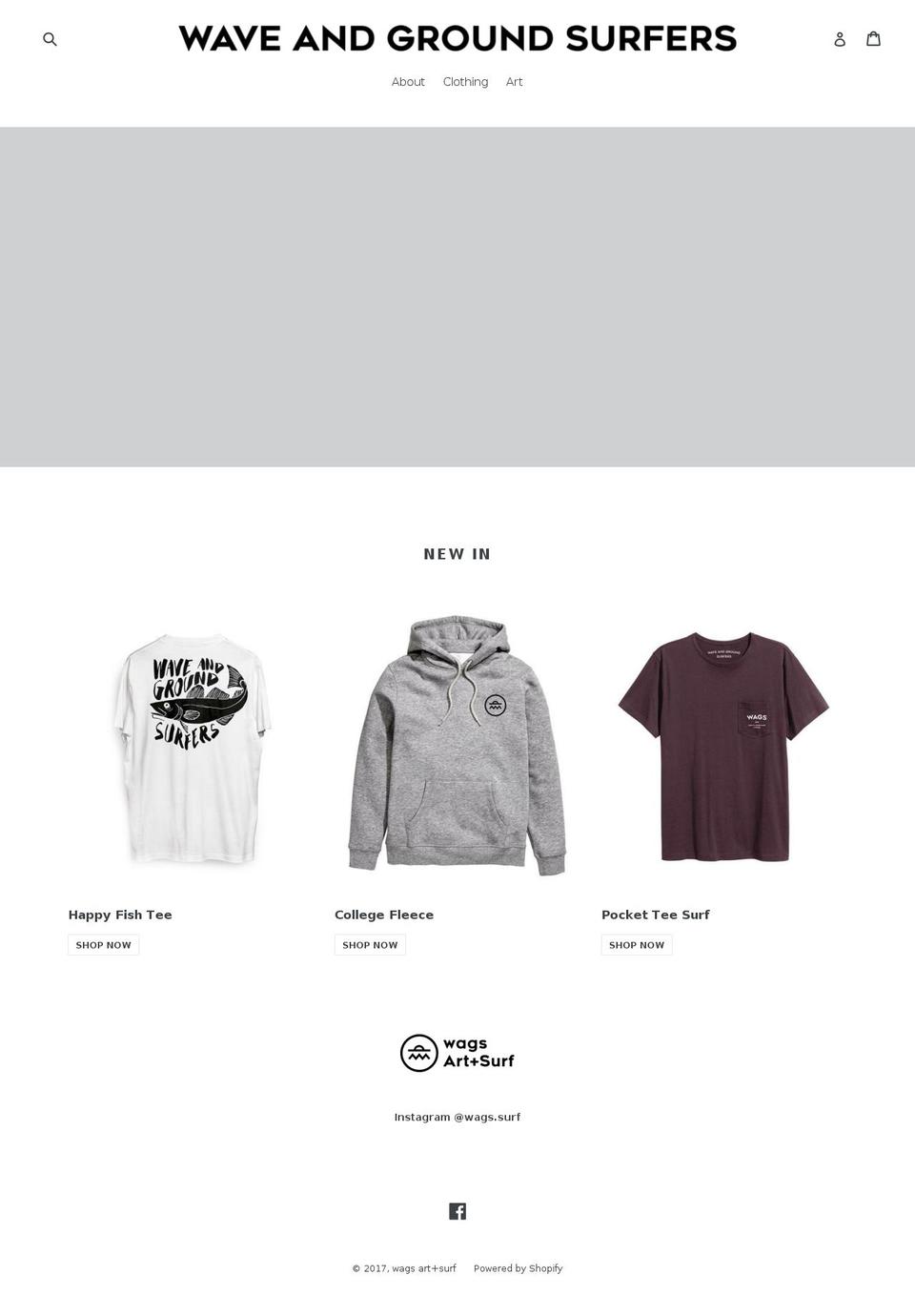 wagsclothing.com shopify website screenshot