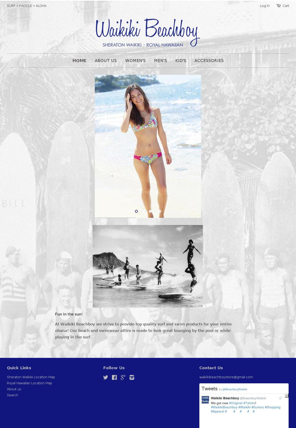 waikikibeachboystore.com shopify website screenshot