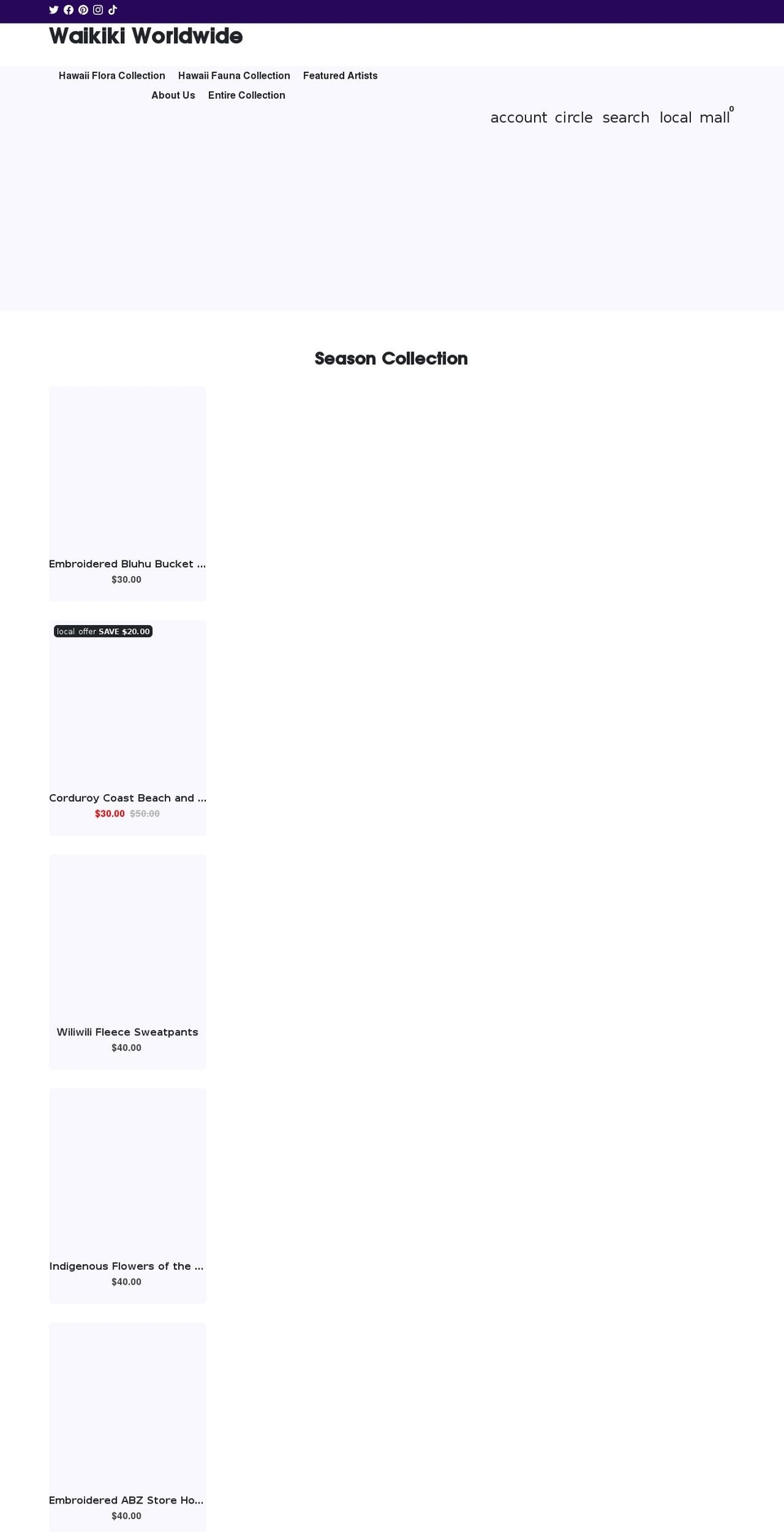 waikikiworldwide.com shopify website screenshot