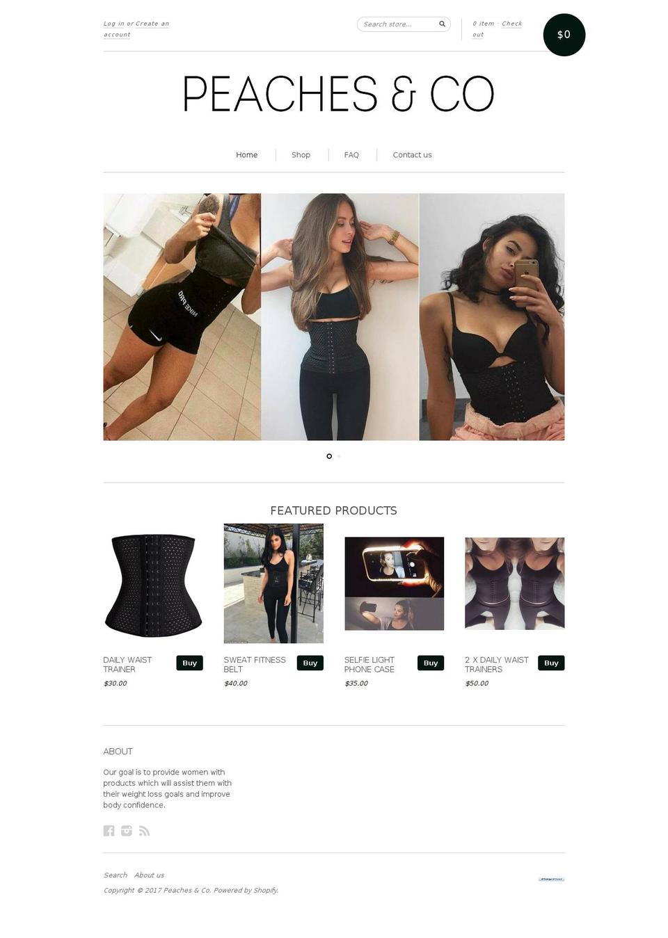 waist-shape.com shopify website screenshot