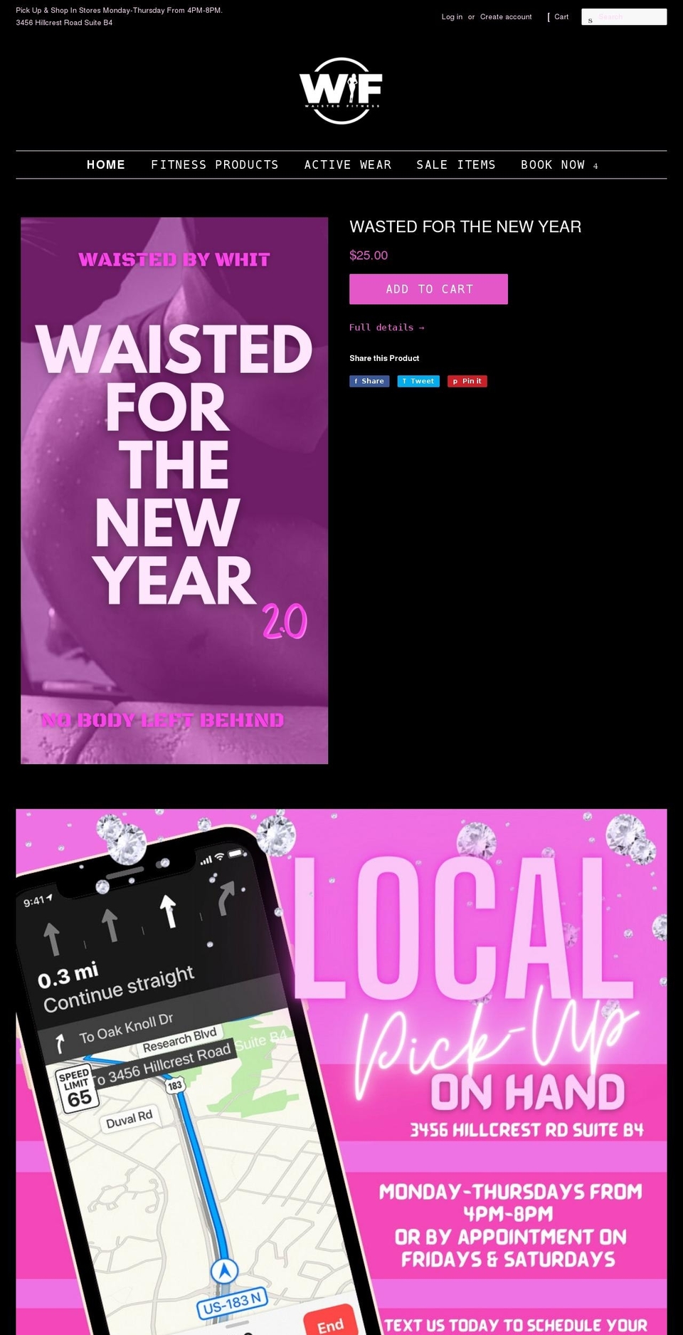 waistedbywhit.com shopify website screenshot