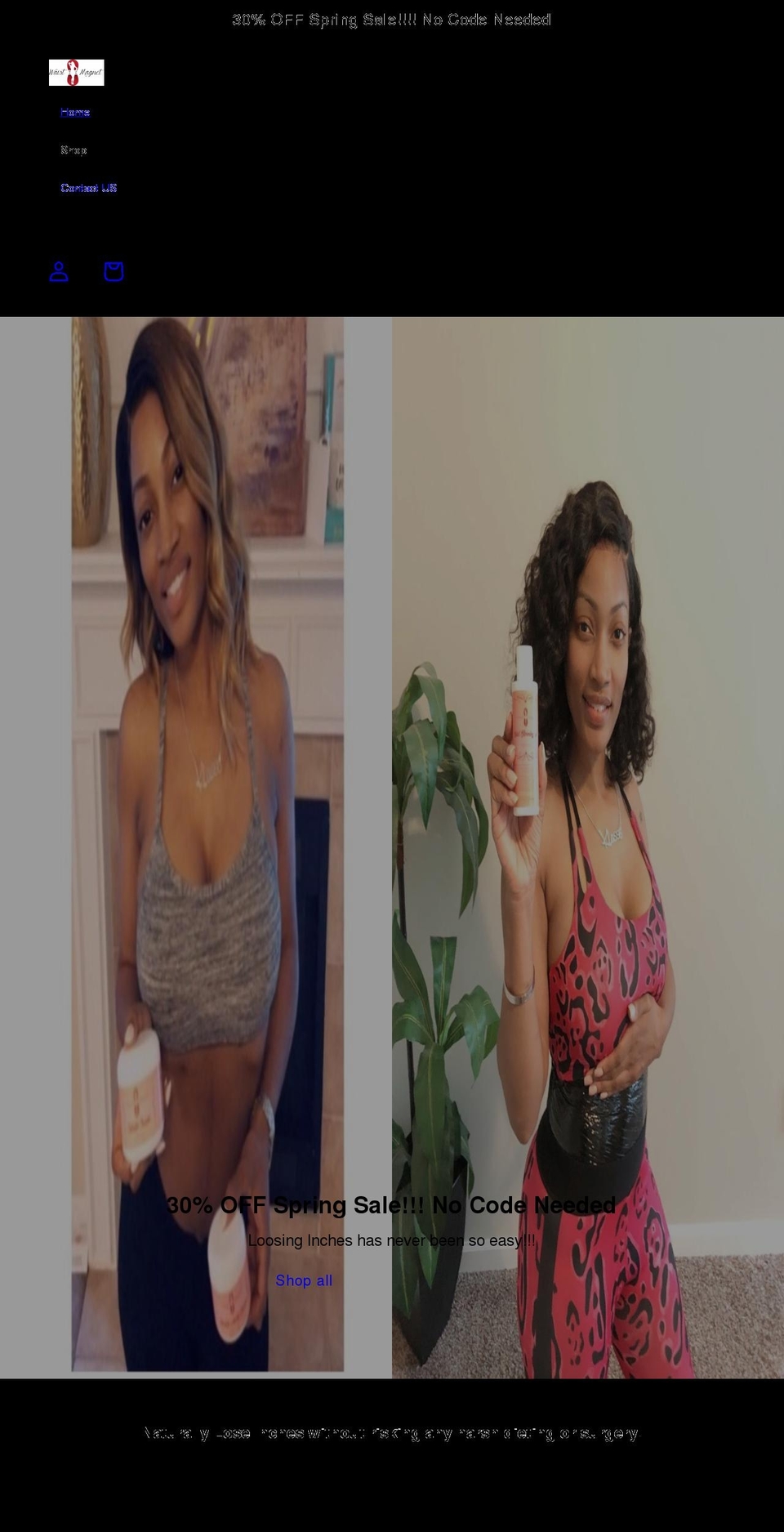 waistmagnet.com shopify website screenshot