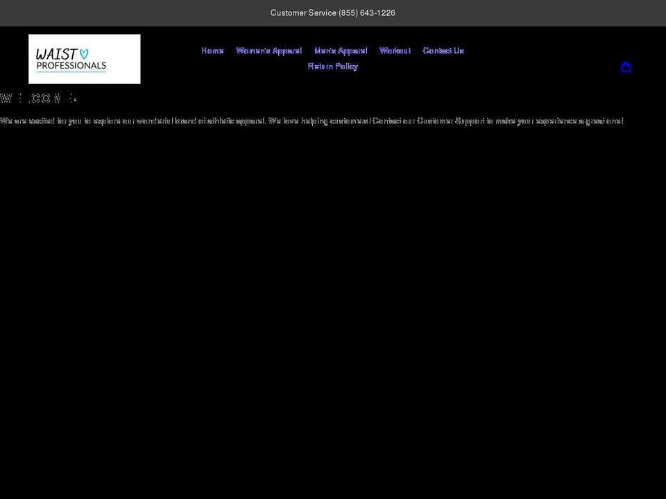 waistprofessionals.com shopify website screenshot