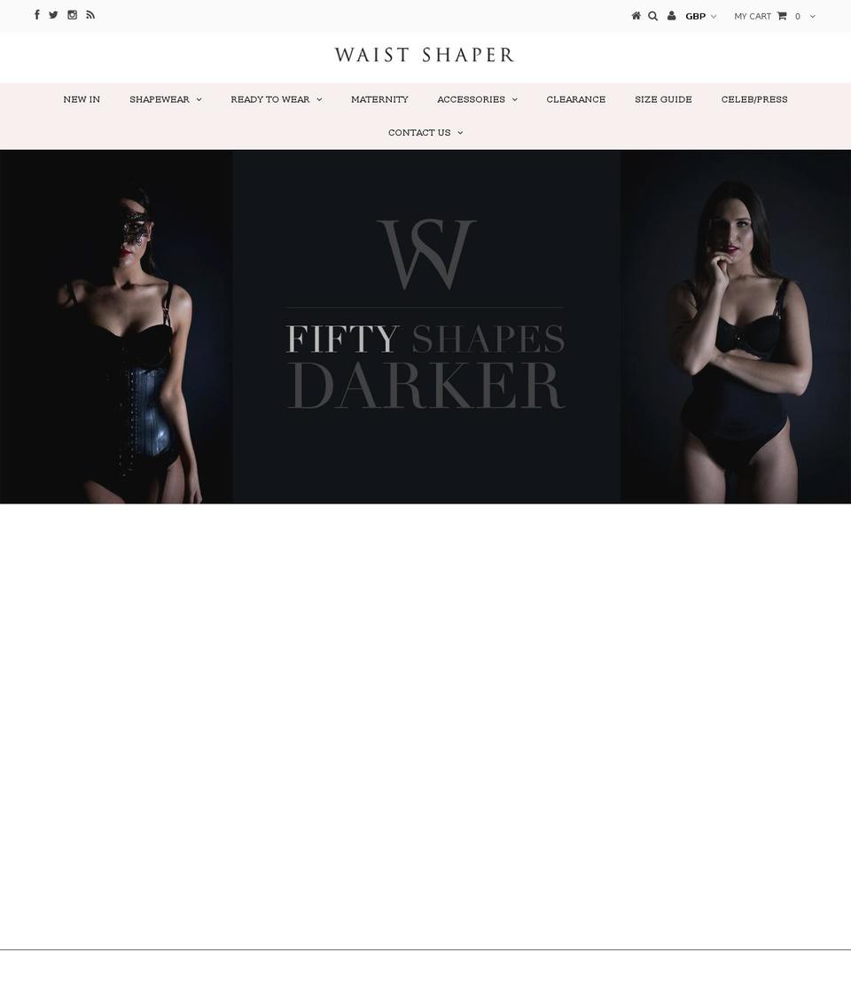 waistshaperuk.com shopify website screenshot