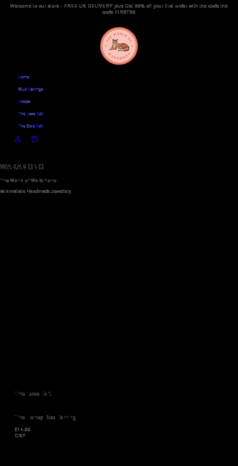 wakamono.co.uk shopify website screenshot
