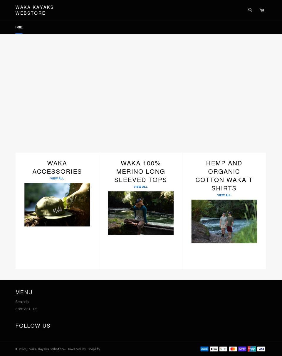 wakawebstore.com shopify website screenshot