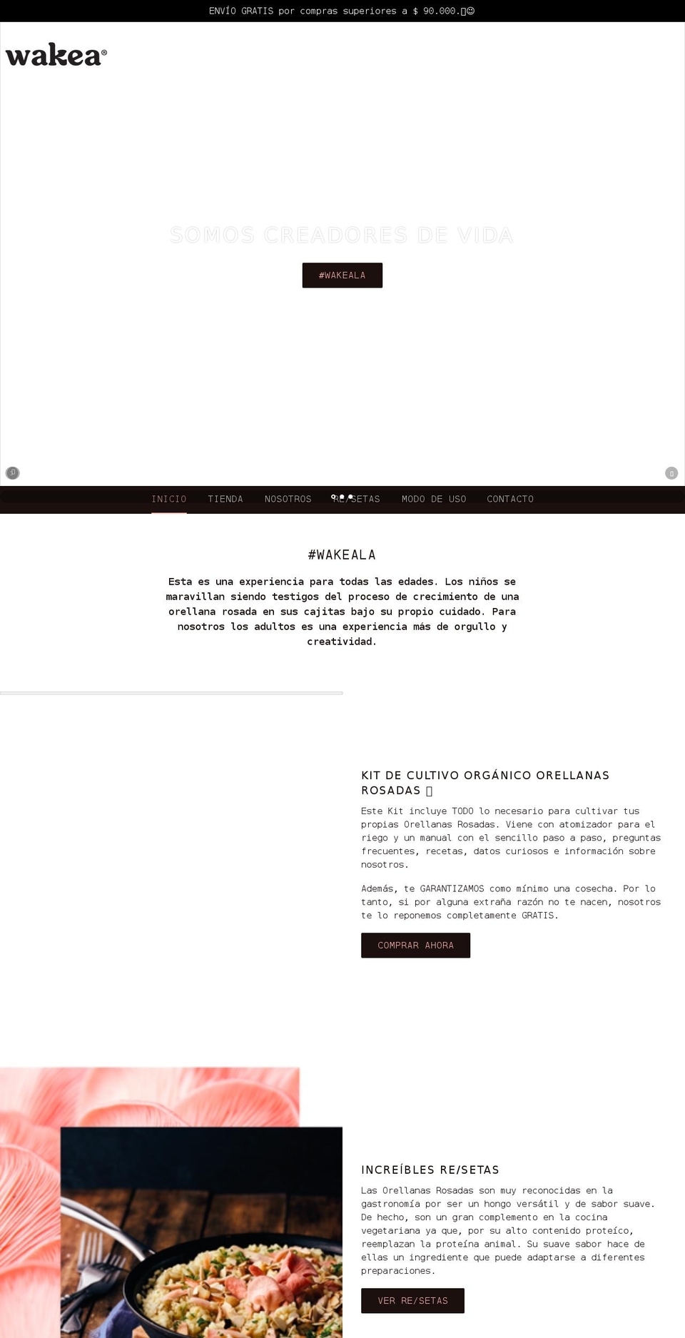 wakea.co shopify website screenshot