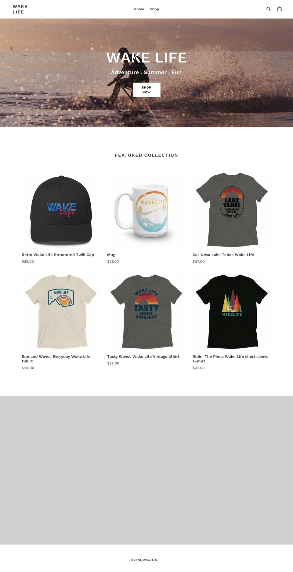 wakelife.com shopify website screenshot