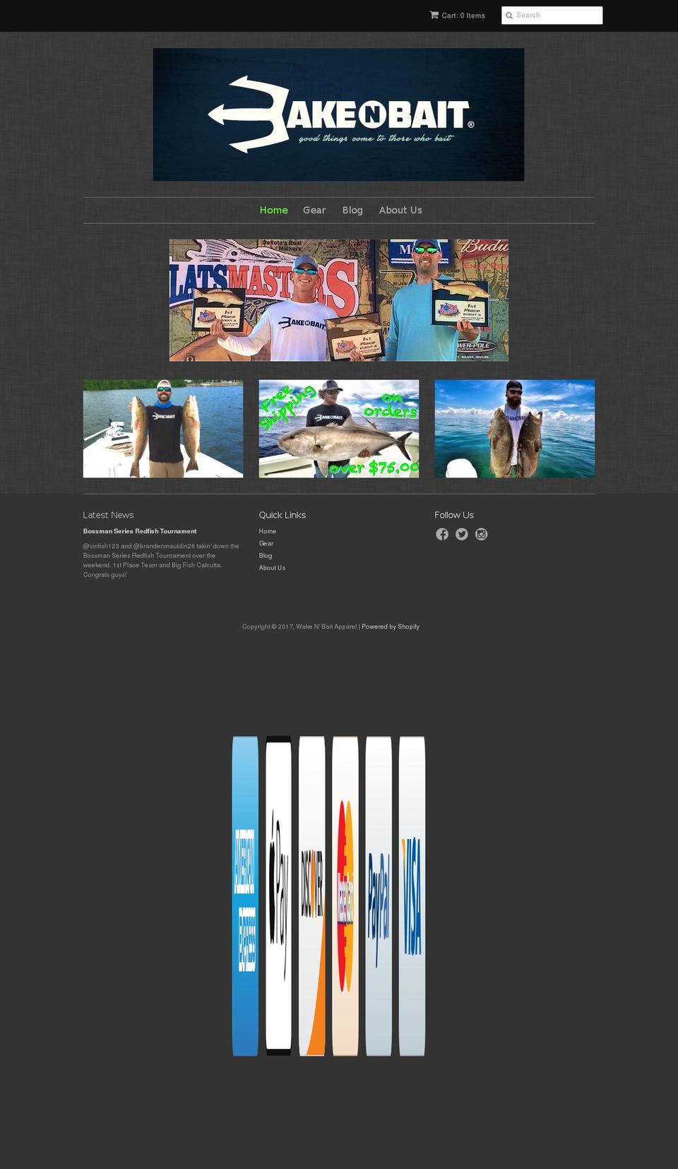 wakenbait.com shopify website screenshot