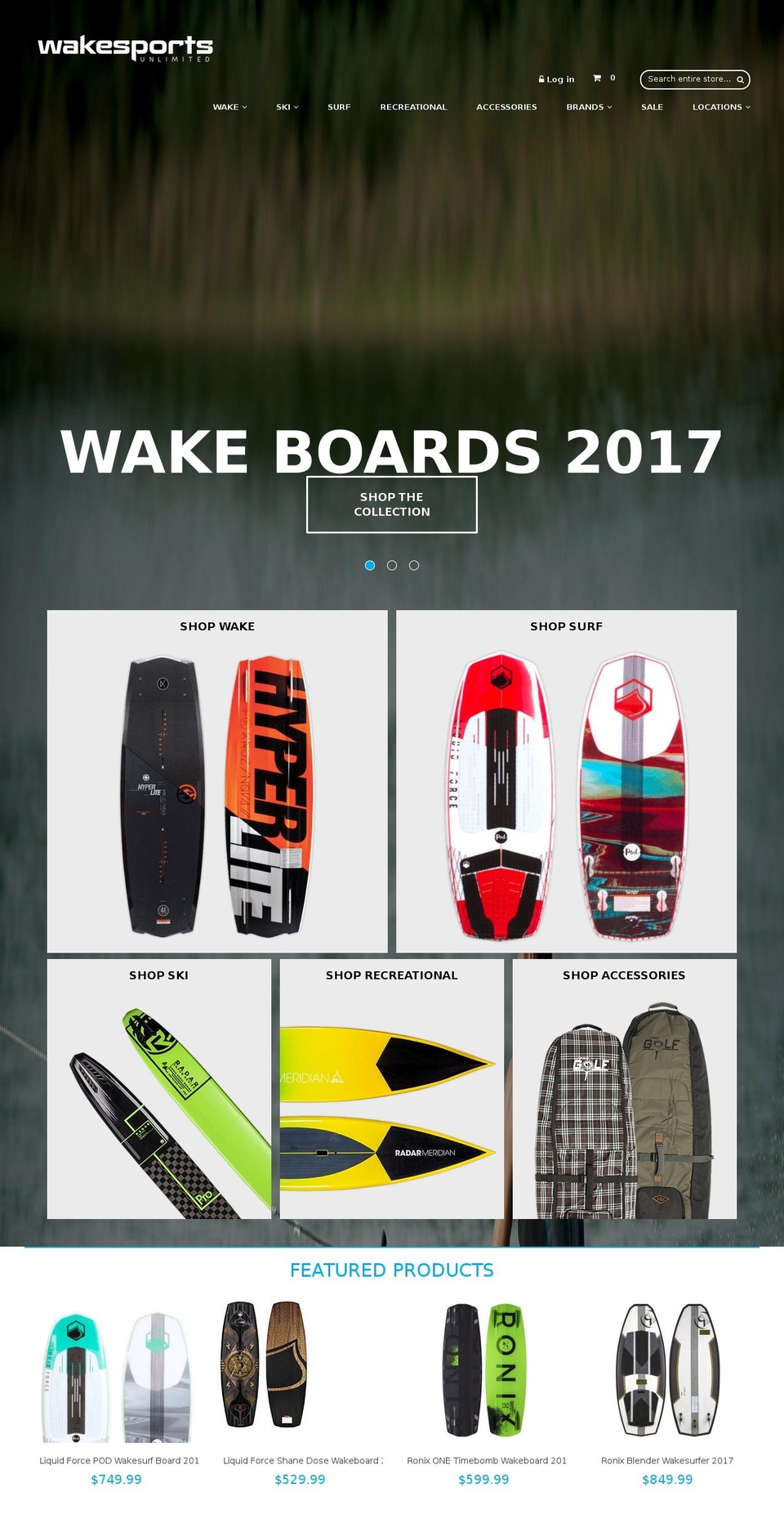 Sports Shopify theme site example wakesports.com