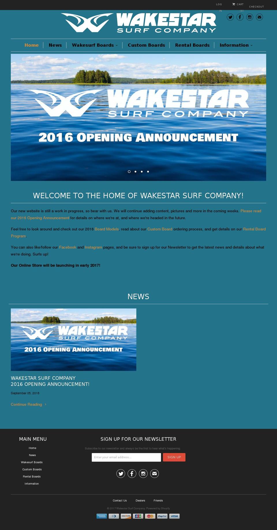 wakesurfatx.com shopify website screenshot