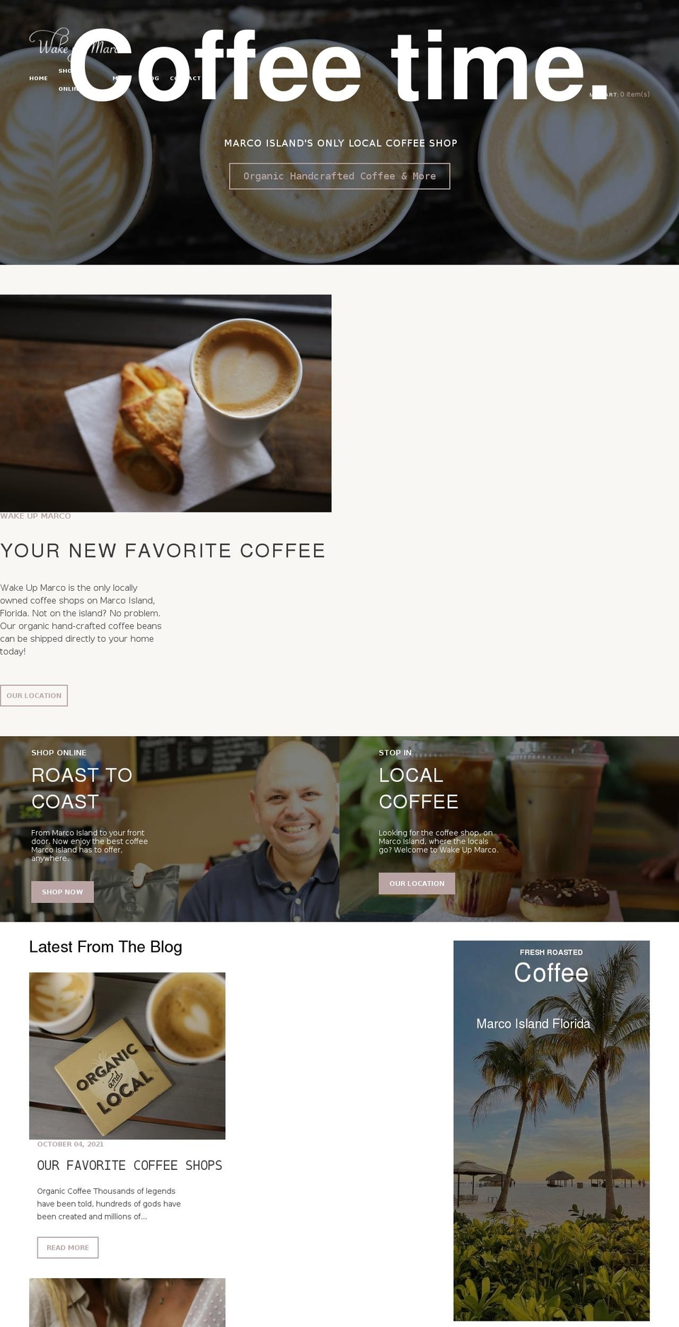 wakeupmarco.com shopify website screenshot