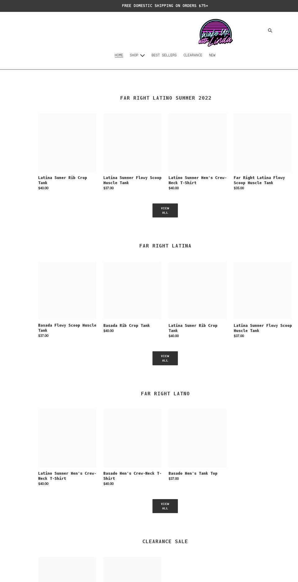 wakeupwithlinda.com shopify website screenshot