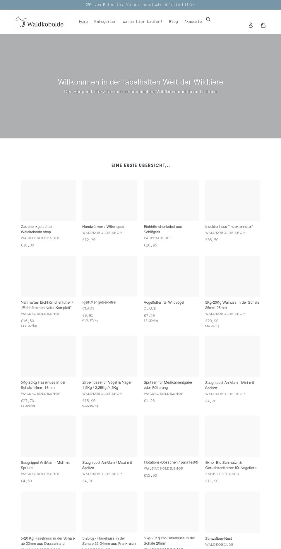 waldkobolde.shop shopify website screenshot