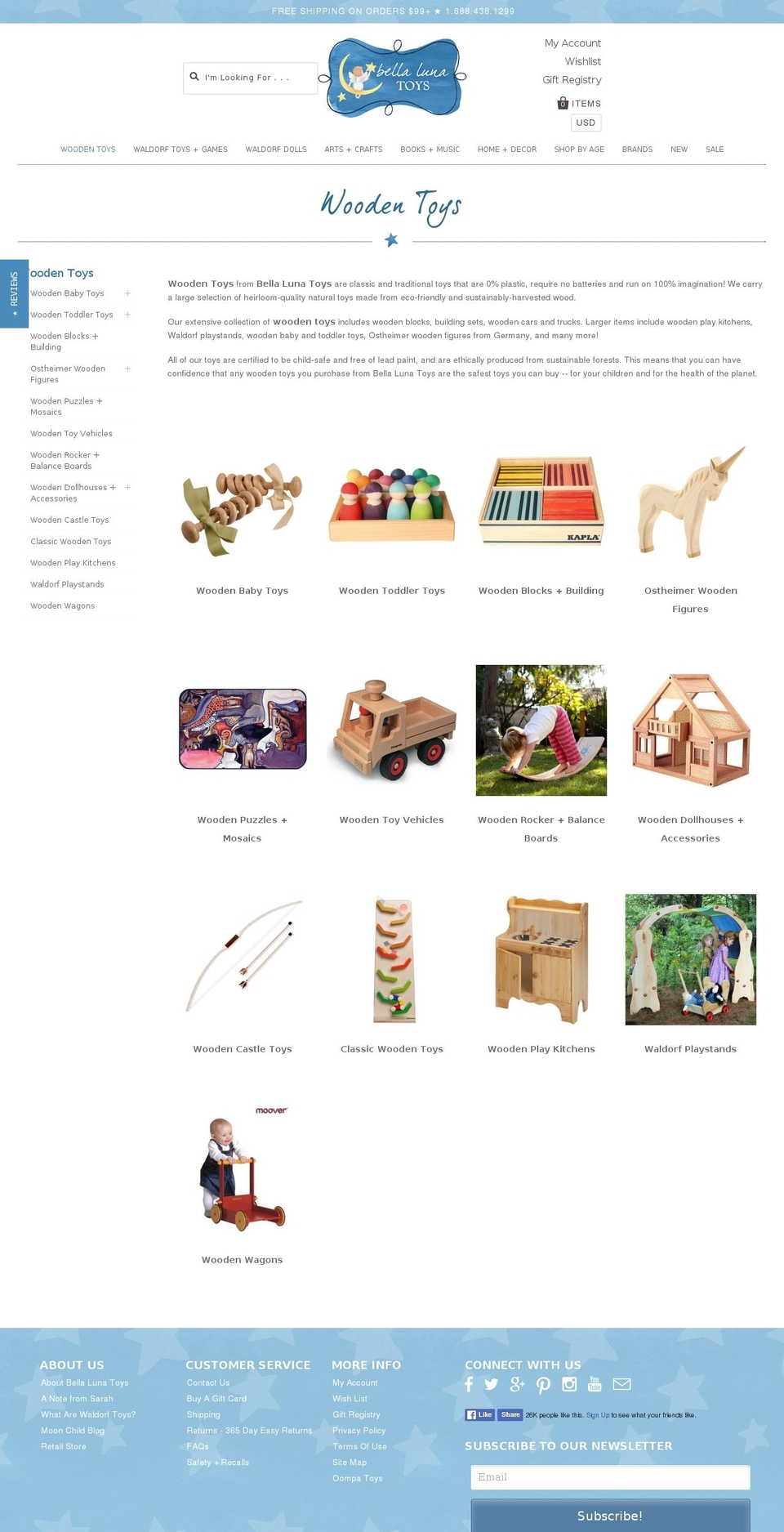 waldorf-wooden-toys.com shopify website screenshot
