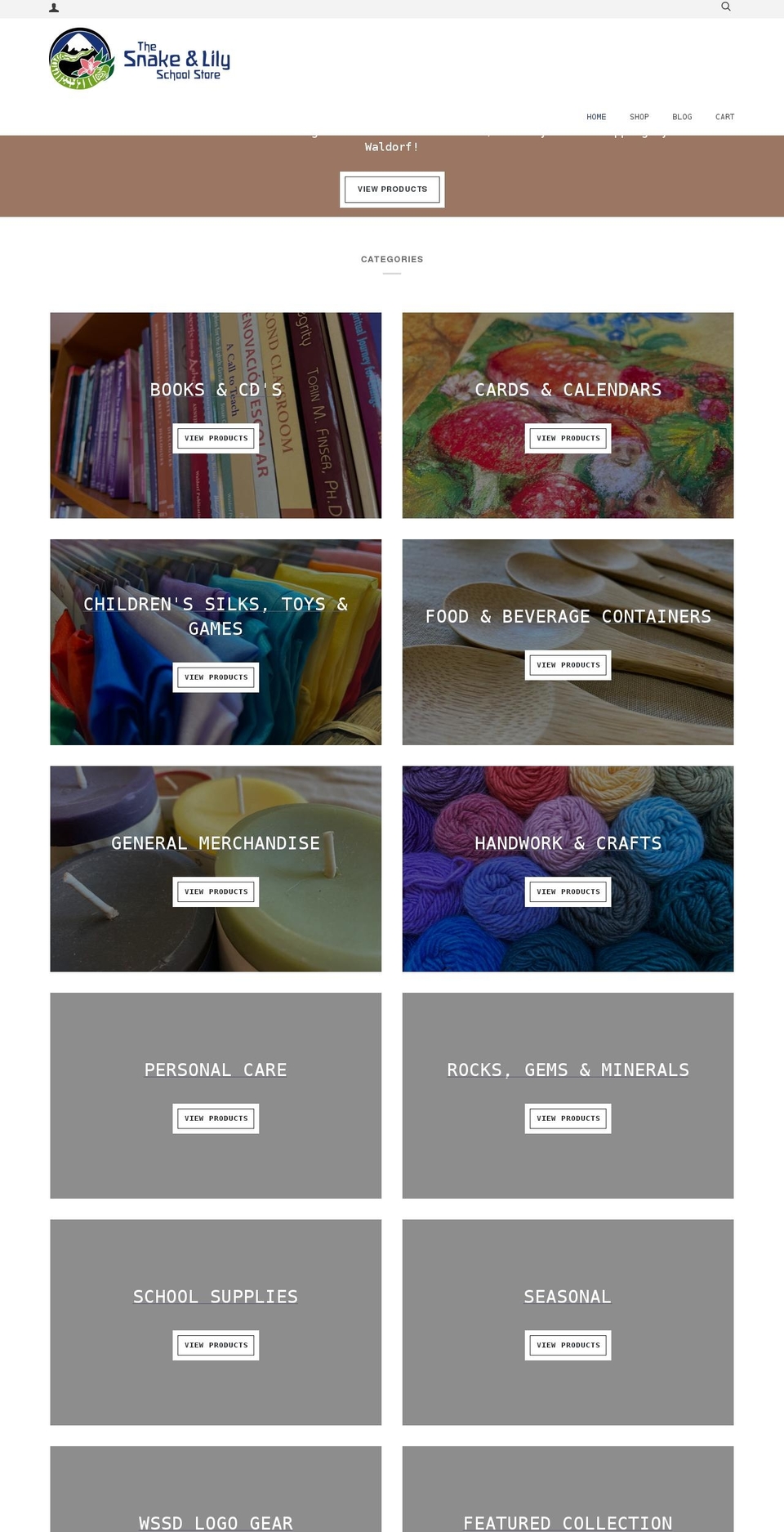 waldorfschoolstore.com shopify website screenshot