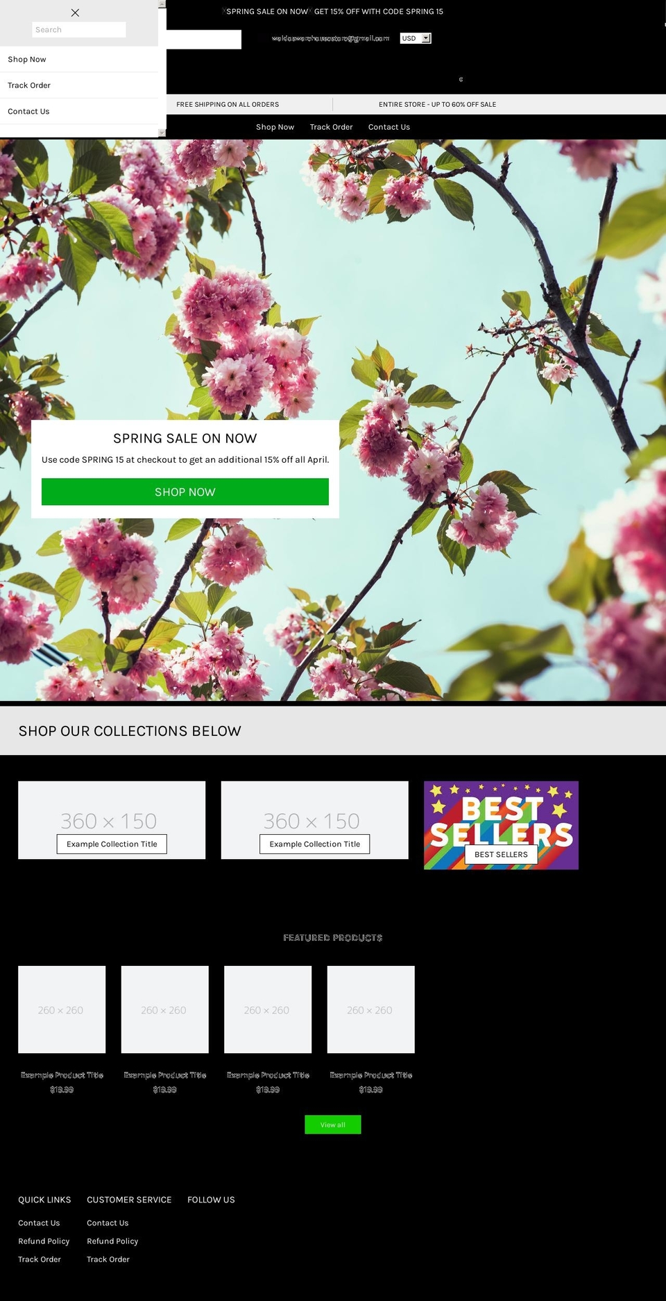 Kibo code v Shopify theme site example waldoswarehouse.com