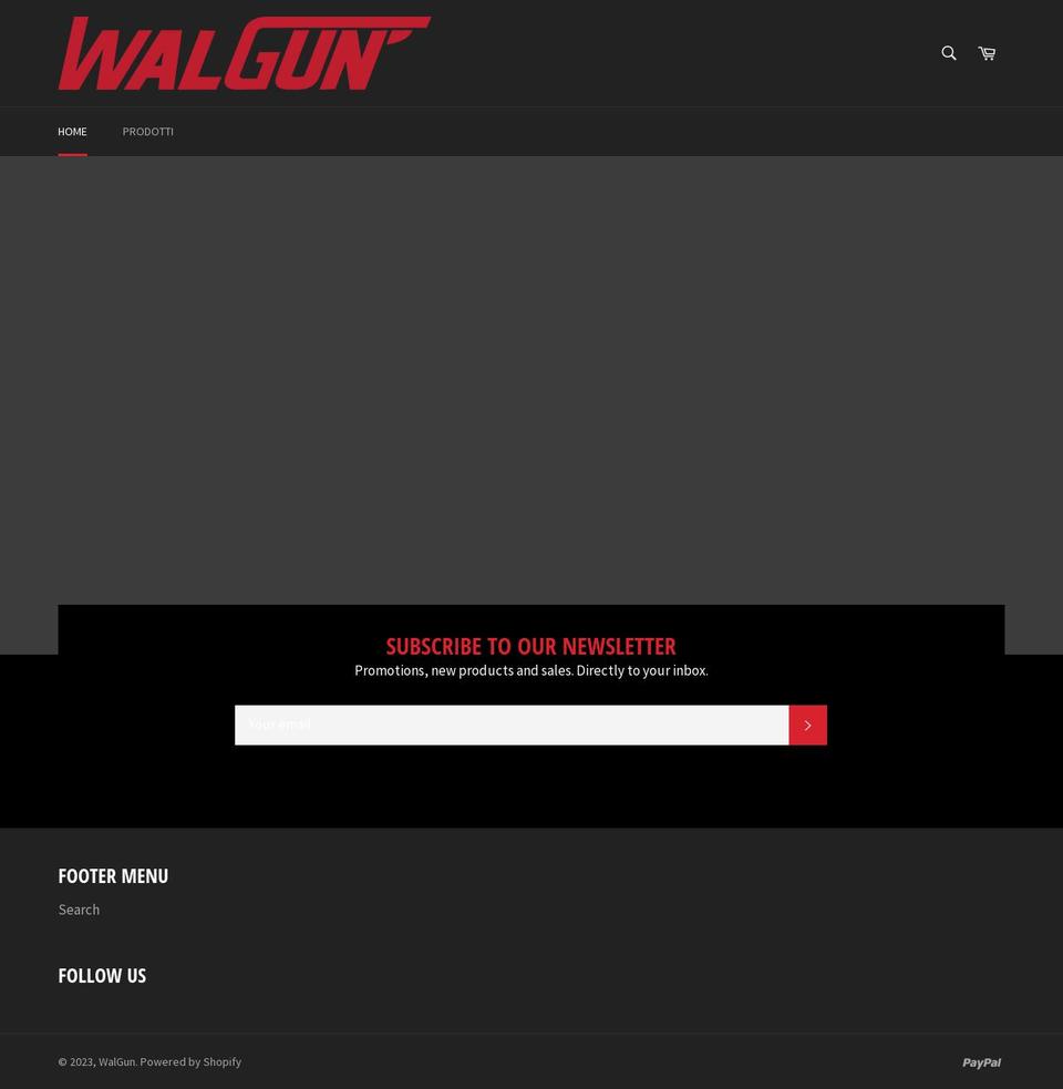 walgun.com shopify website screenshot