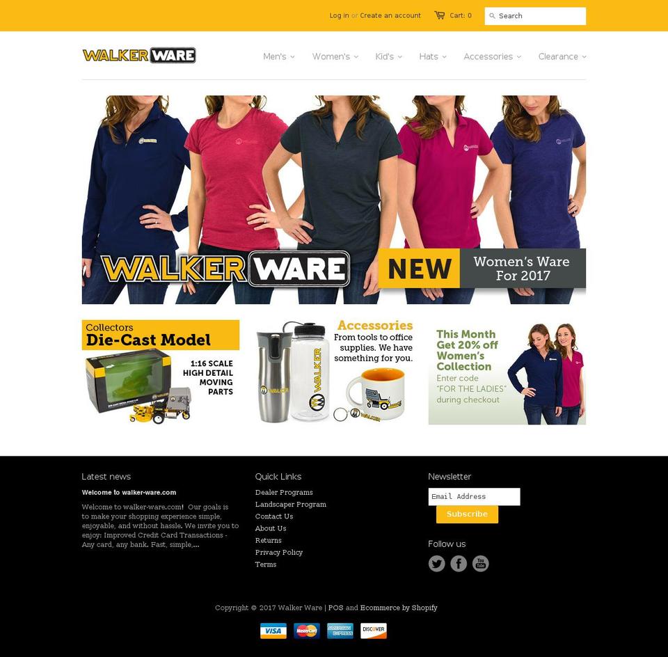 walkerware.com shopify website screenshot