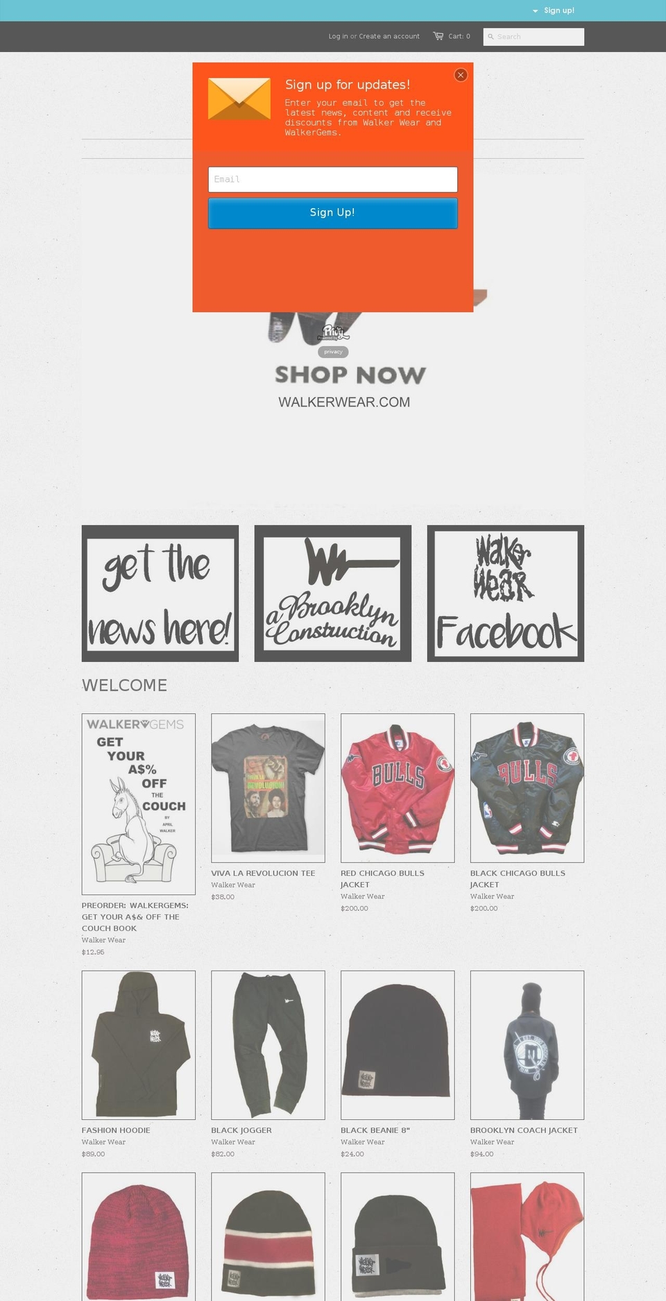 walkerwear.com shopify website screenshot