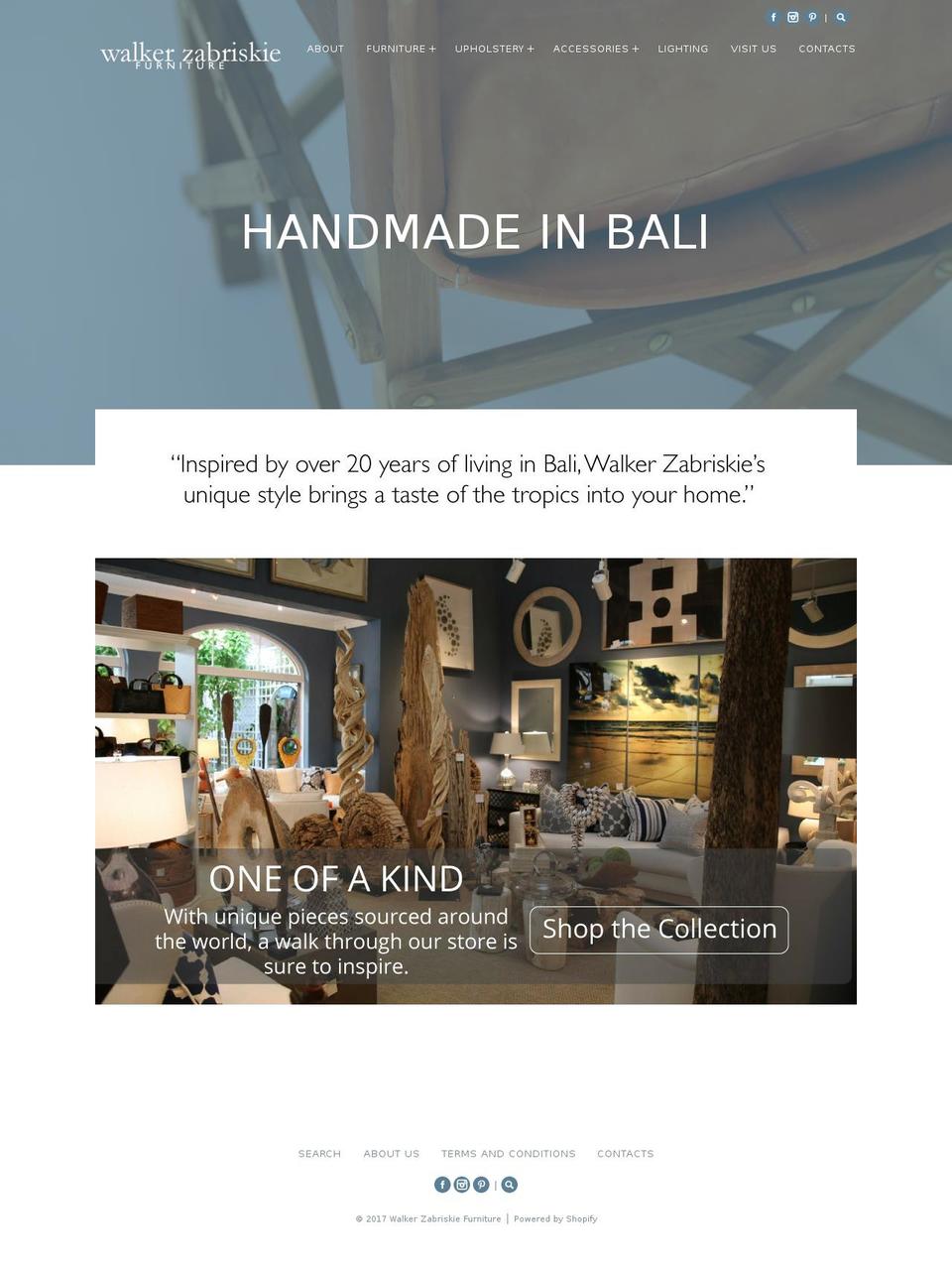 walkerzabriskie.com shopify website screenshot