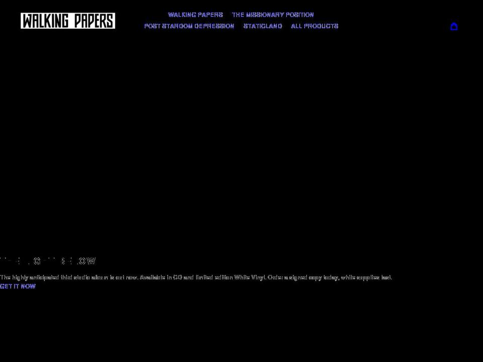 walking-papers.myshopify.com shopify website screenshot