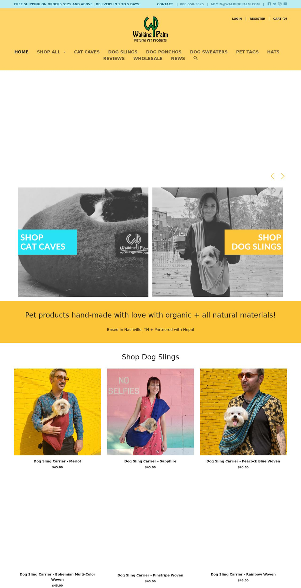 walkingpalm.com shopify website screenshot