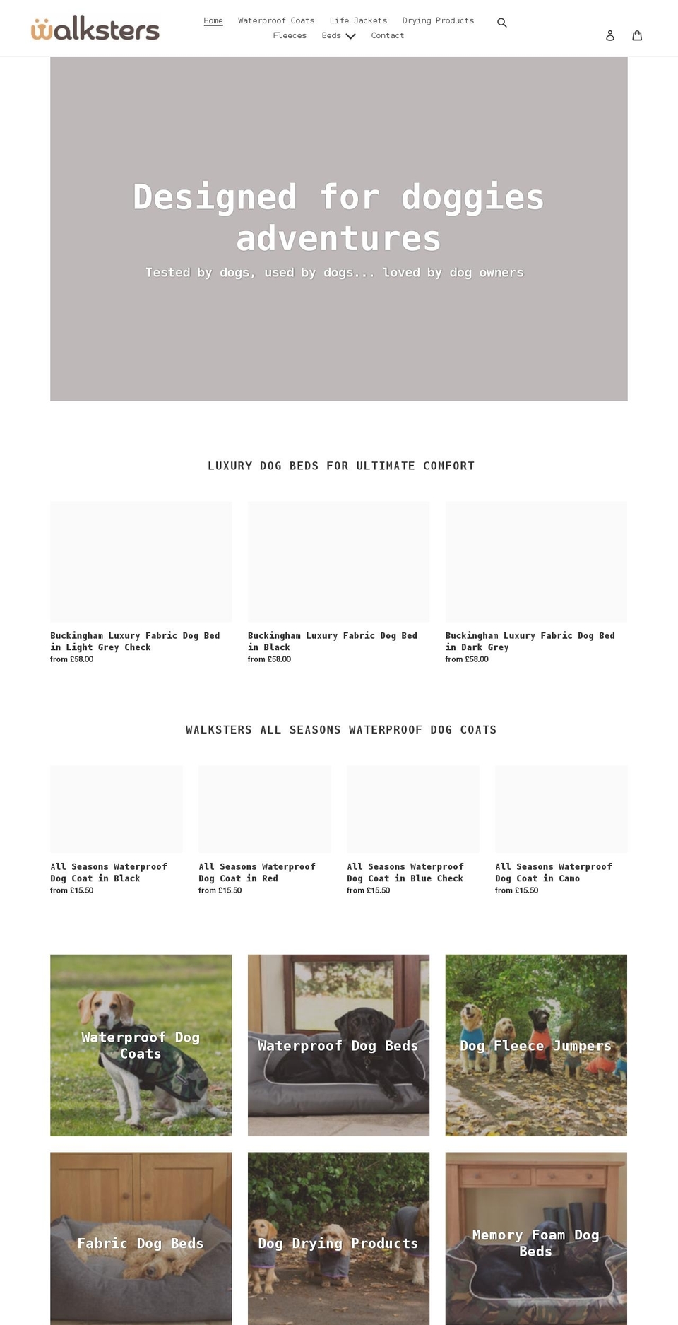 walksters.com shopify website screenshot